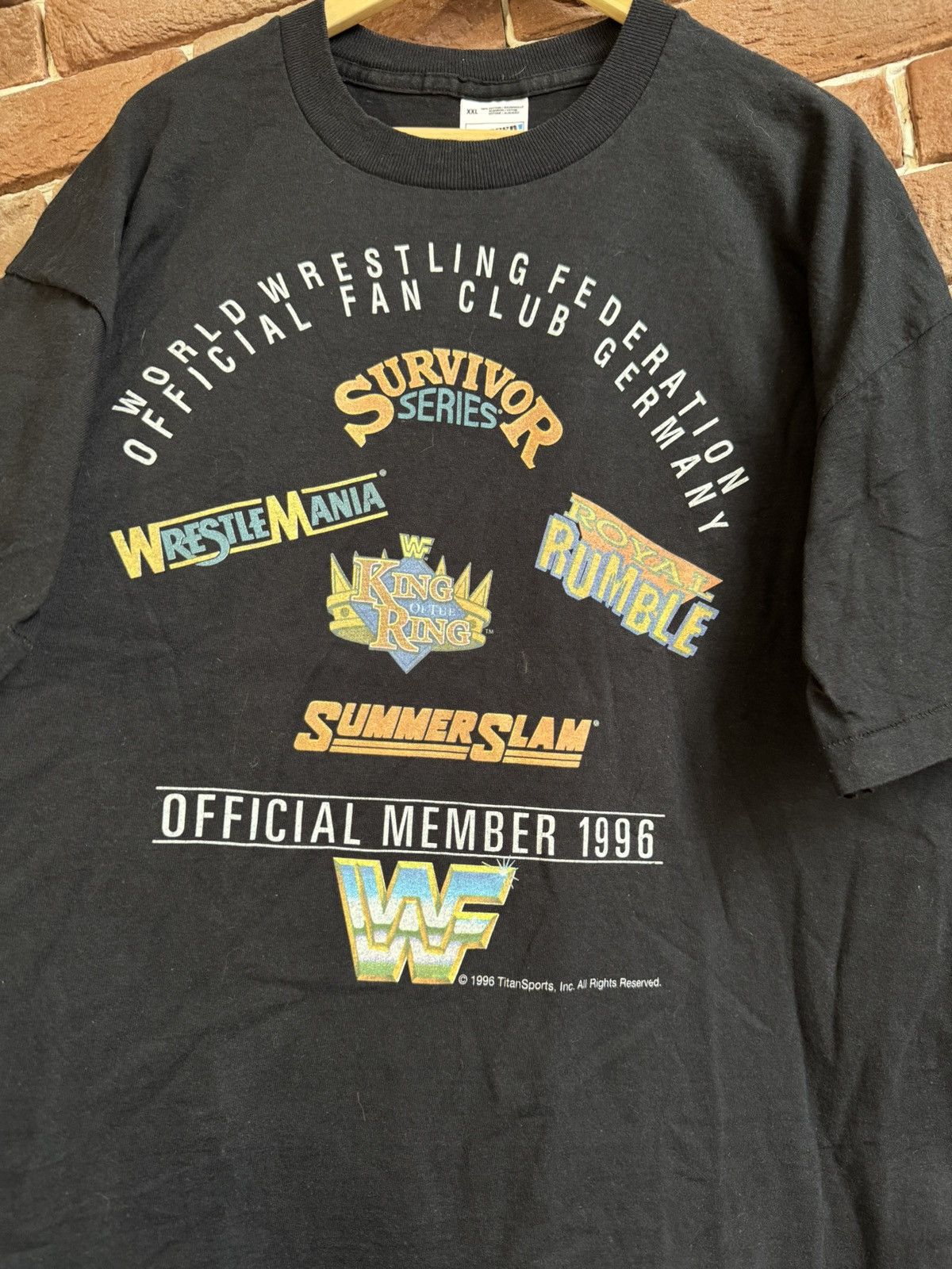 Vintage Vintage 1996 WWF Fan Club Member 90s WWE wrestling xxl Size US XXL / EU 58 / 5 - 3 Thumbnail