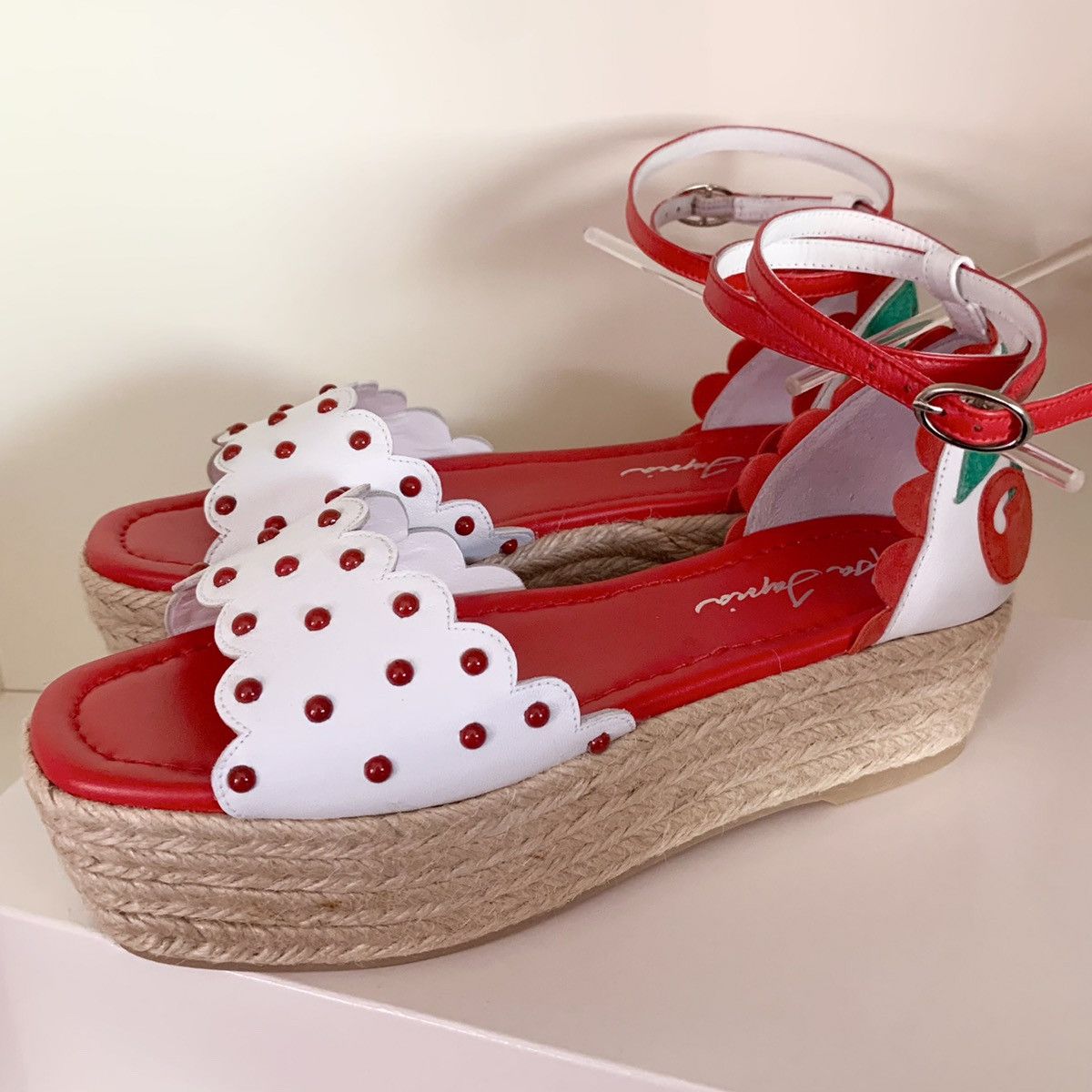 Other Isa tapia cherry leather flat form platforms Size US 6.5 / IT 36.5 - 6 Thumbnail