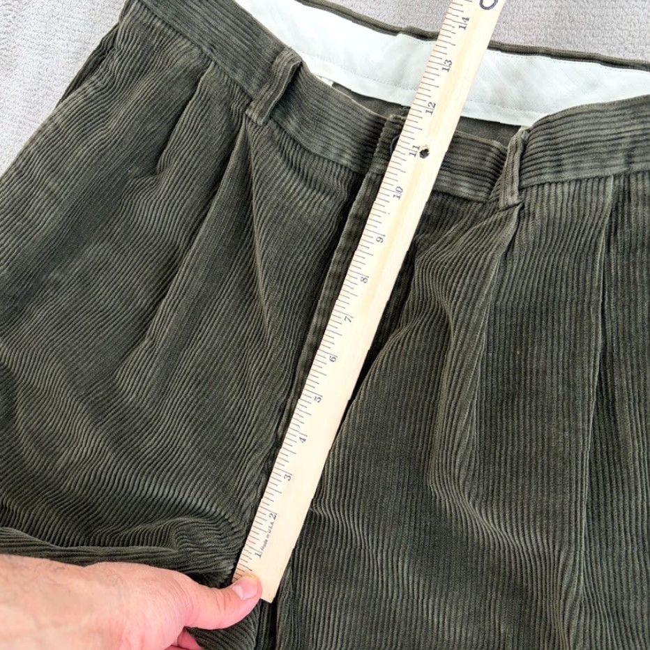 Brooks Brothers Brooks Brothers Pleated Dress Pants Corduroy 36x30 Green Old Money Luxury Baggy Size US 36 / EU 52 - 7 Thumbnail