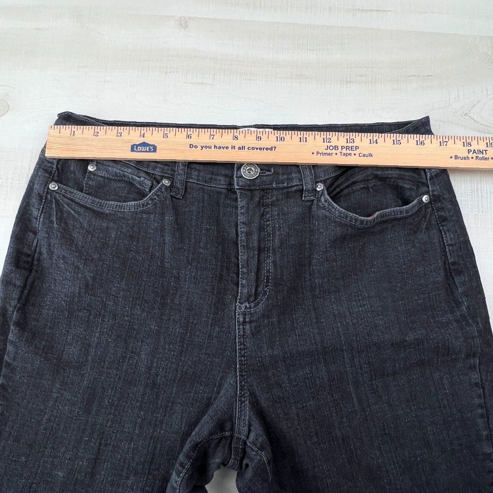 Vintage Jeanstar Womens Jeans 16P Petite Extra Large Black Denim Size 38" / US 16 / IT 52 - 7 Thumbnail