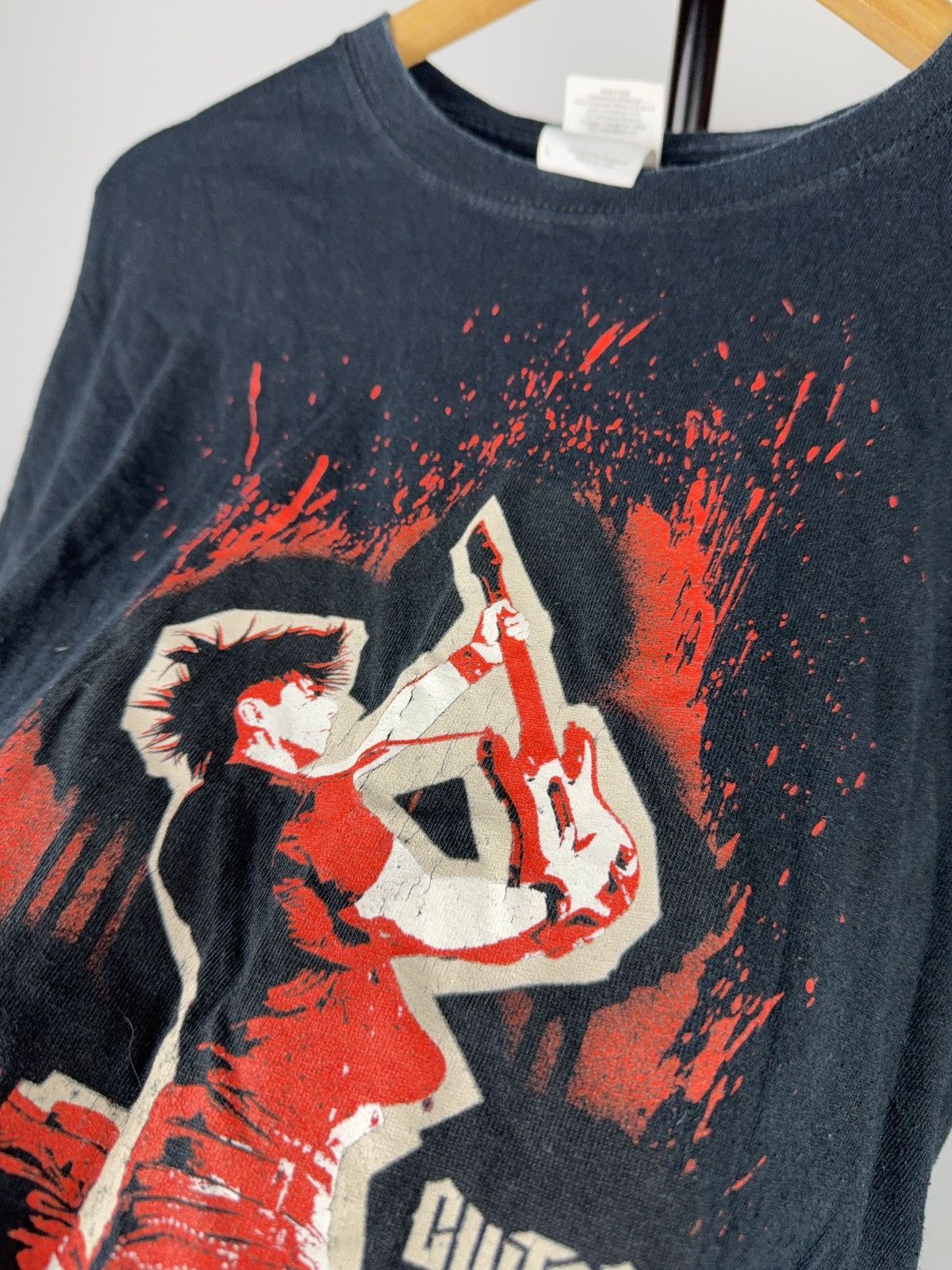 Vintage 2009 PromoGuitar Hero 5 Graphic Game T-Shirt Black Gildan Size US L / EU 52-54 / 3 - 10 Thumbnail