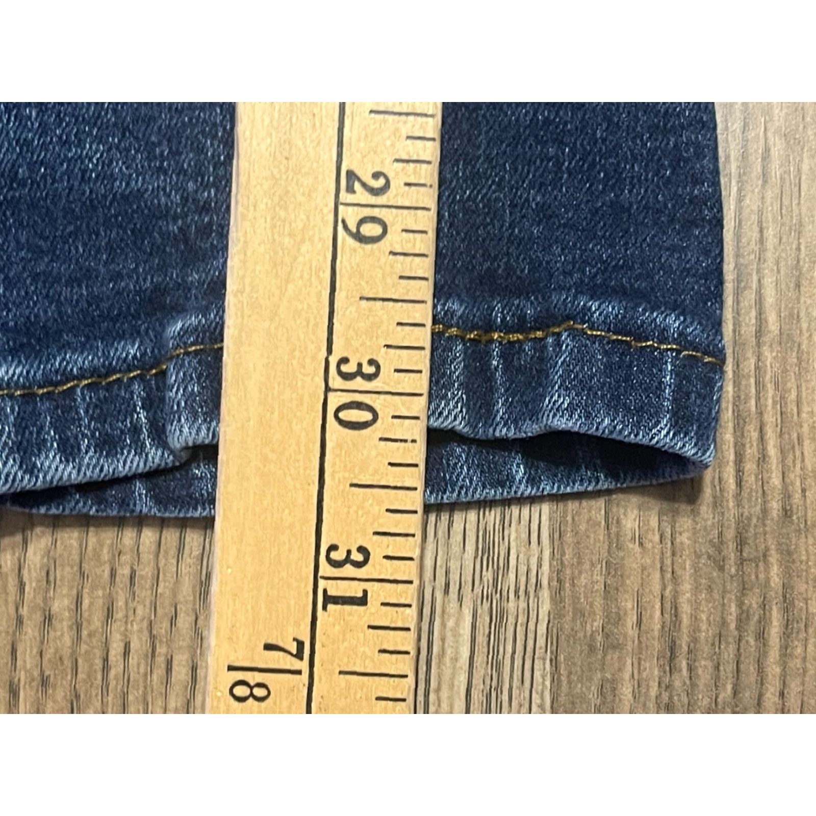 George George Jeans Men Jeans 29x32 Blue Denim Slim Pockets, Regular George, Men's, 29x32, Blue, Denim, Slim, Pockets Size US 29 - 4 Thumbnail