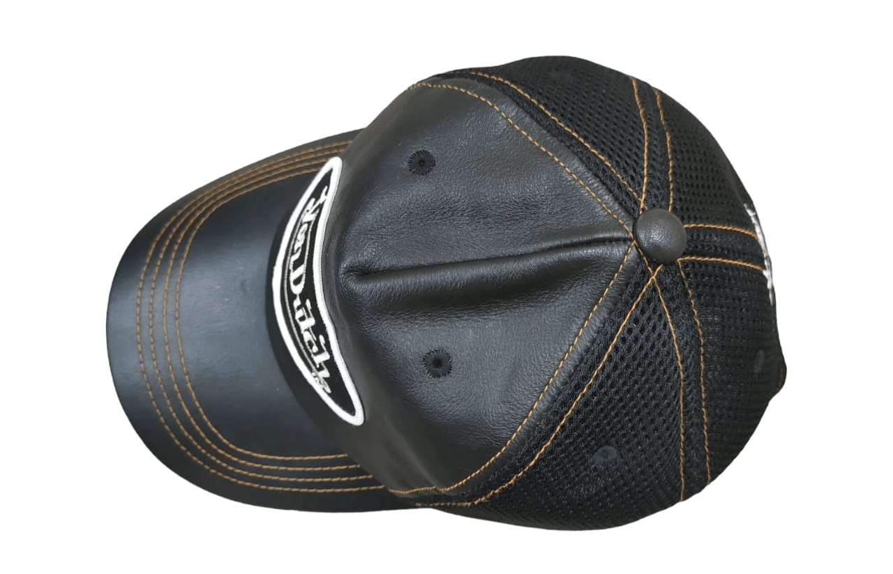 Vintage × Von Dutch 🚨 RARE VINTAGE LEATHER VON DUTCH TRUCKER HAT Size ONE SIZE - 4 Thumbnail