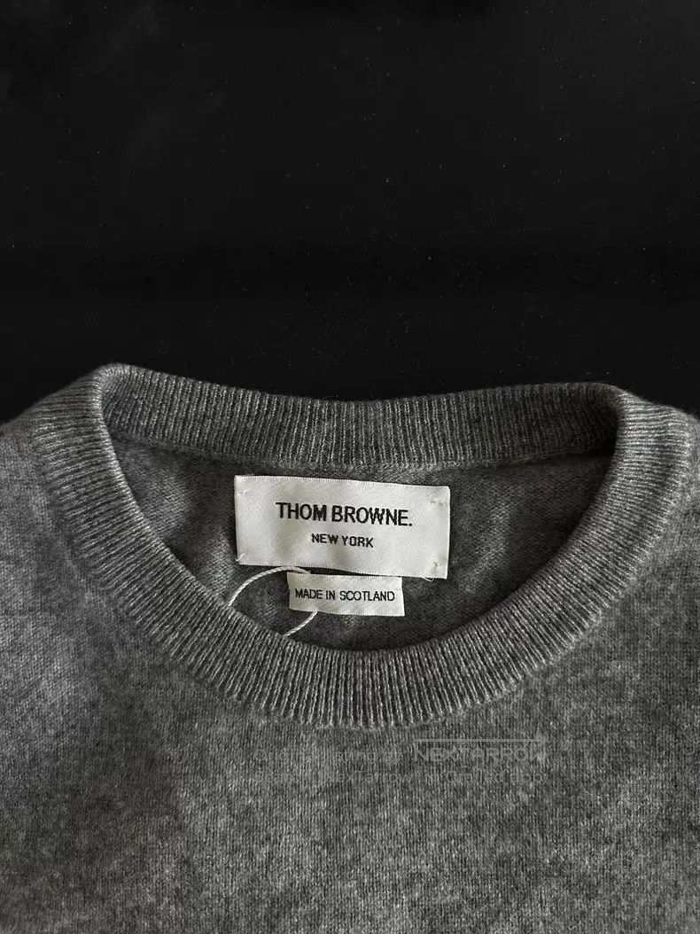 Thom Browne Thom Browne Grey Cashmere Sweater Size US S / EU 44-46 / 1 - 3 Thumbnail