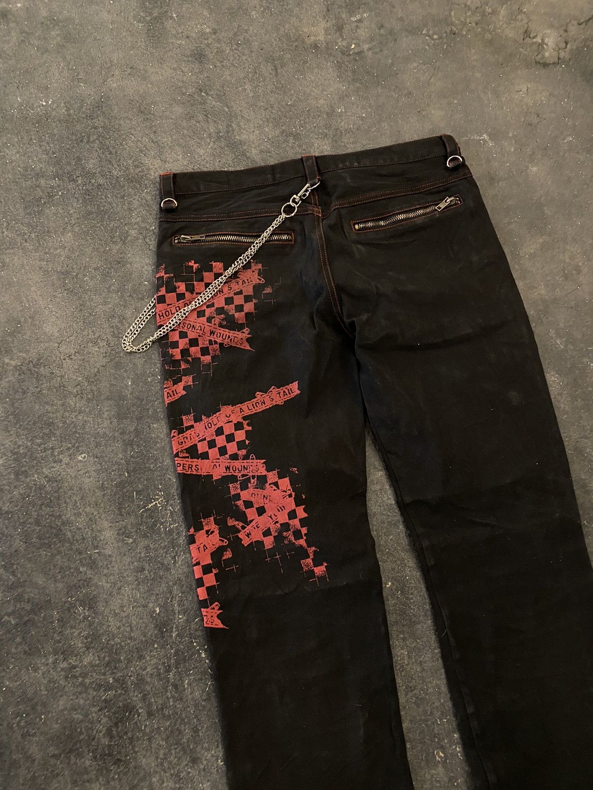 14th Addiction × If Six Was Nine × Le Grande Bleu (L.G.B.) Y2k Deorart Bondage punk ifsixwasnine lgb pants Size US 31 - 4 Thumbnail