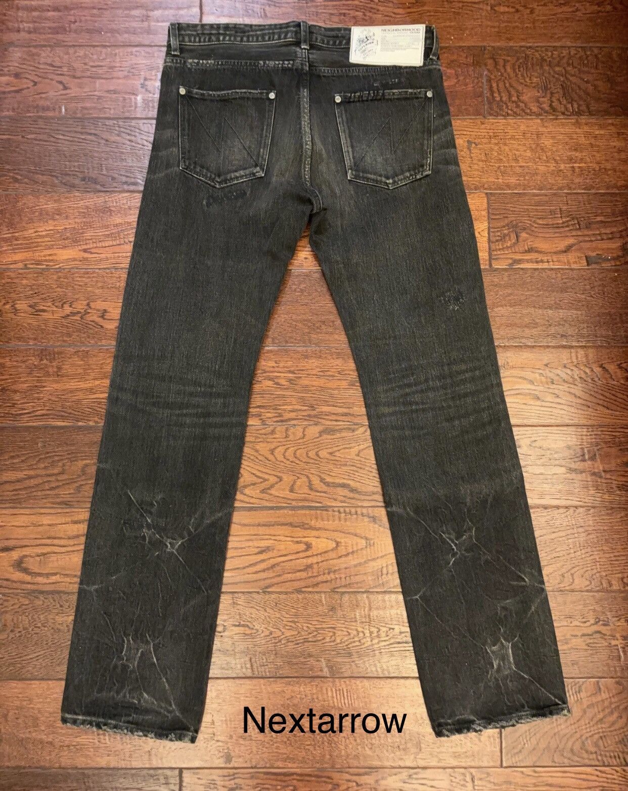 Neighborhood Neighborhood 09EX Black Icon Black Soul Collar Jeans Size US 36 / EU 52 - 2 Thumbnail