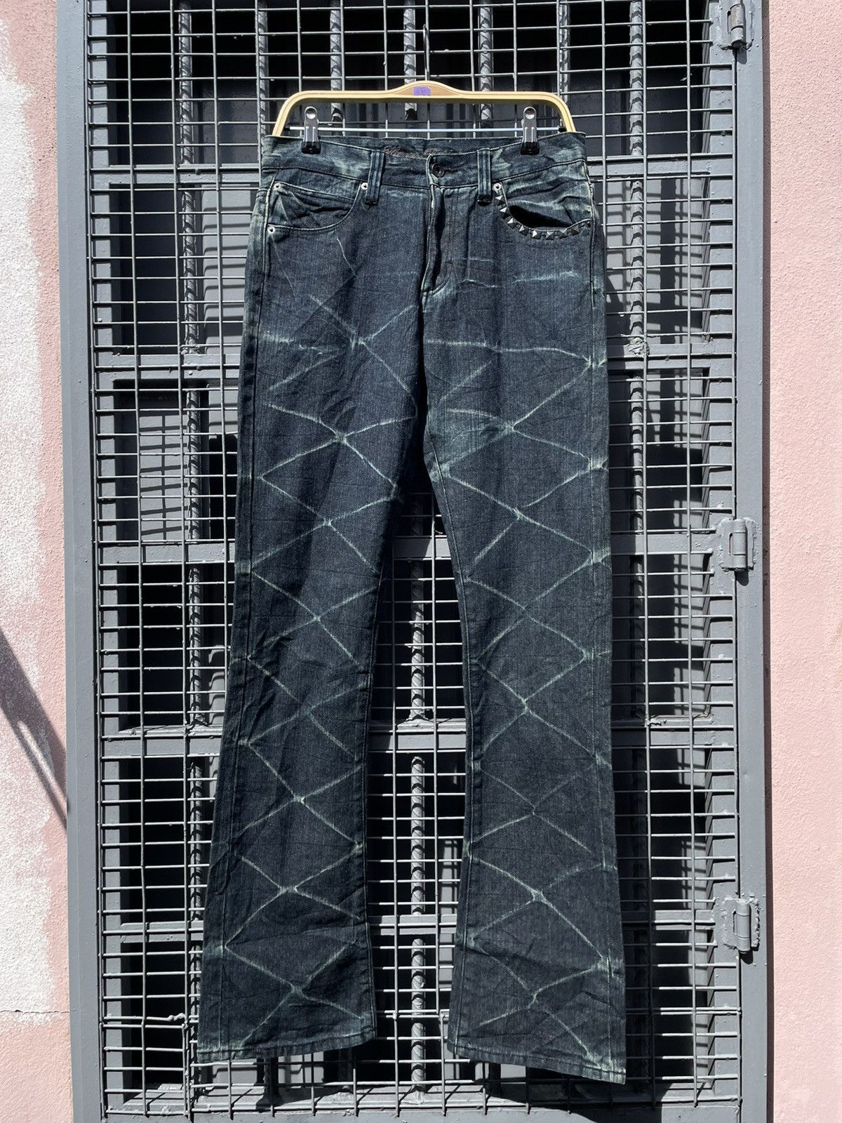 Japanese Brand 00s Sortisso | Flare Denim Pants Size US 30 / EU 46 - 2 Thumbnail