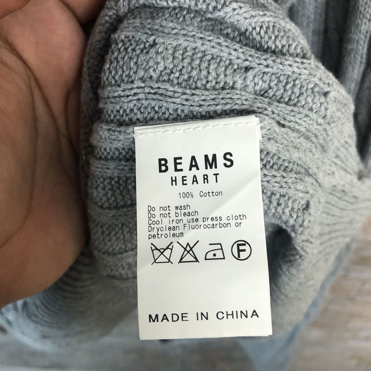 Beams Plus Beams Hearts Grey Knitwear #A169 Size M / US 6-8 / IT 42-44 - 11 Thumbnail