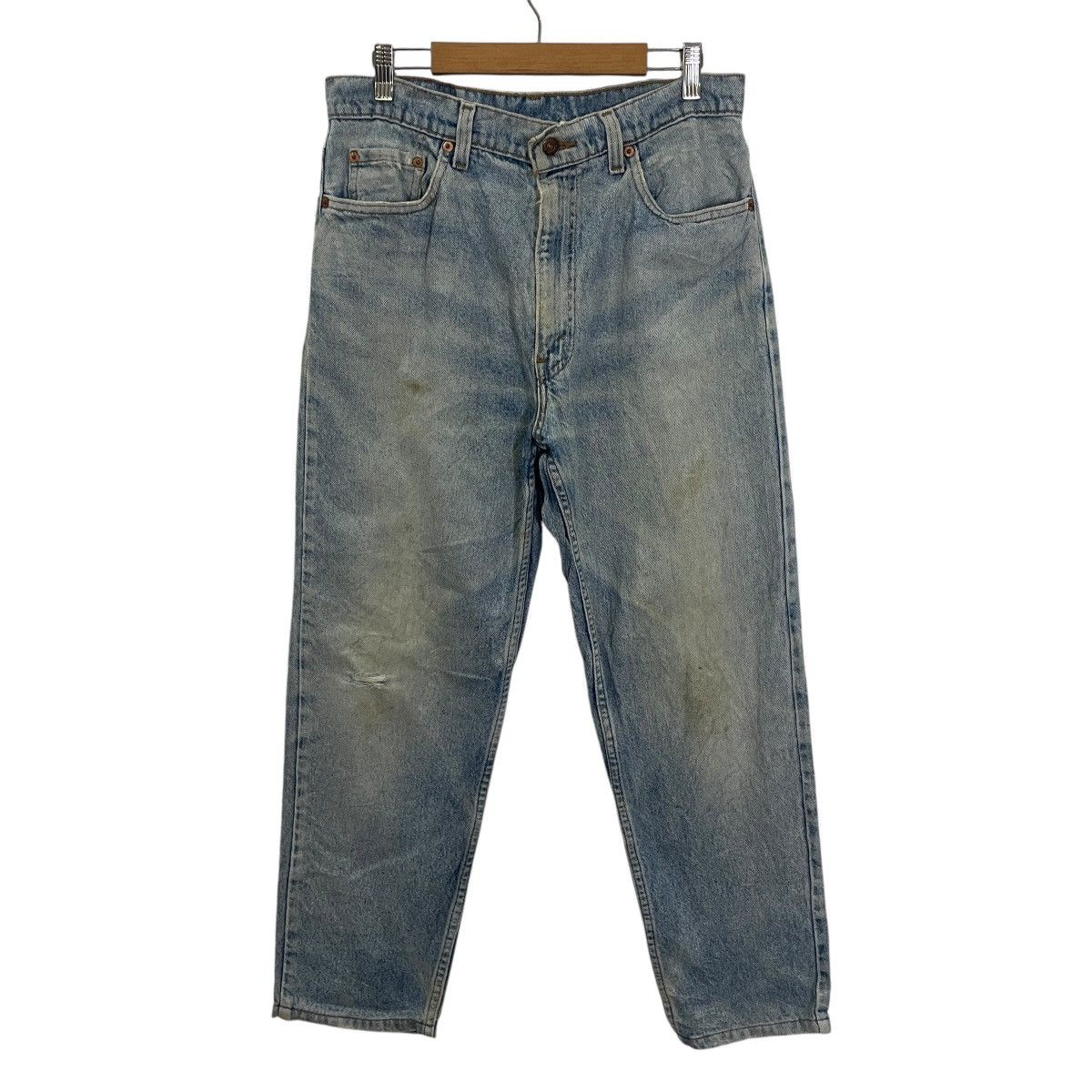 Levi's Vintage 90s Levis Button 525 Distressed Denim Size US 31 - 1 Thumbnail