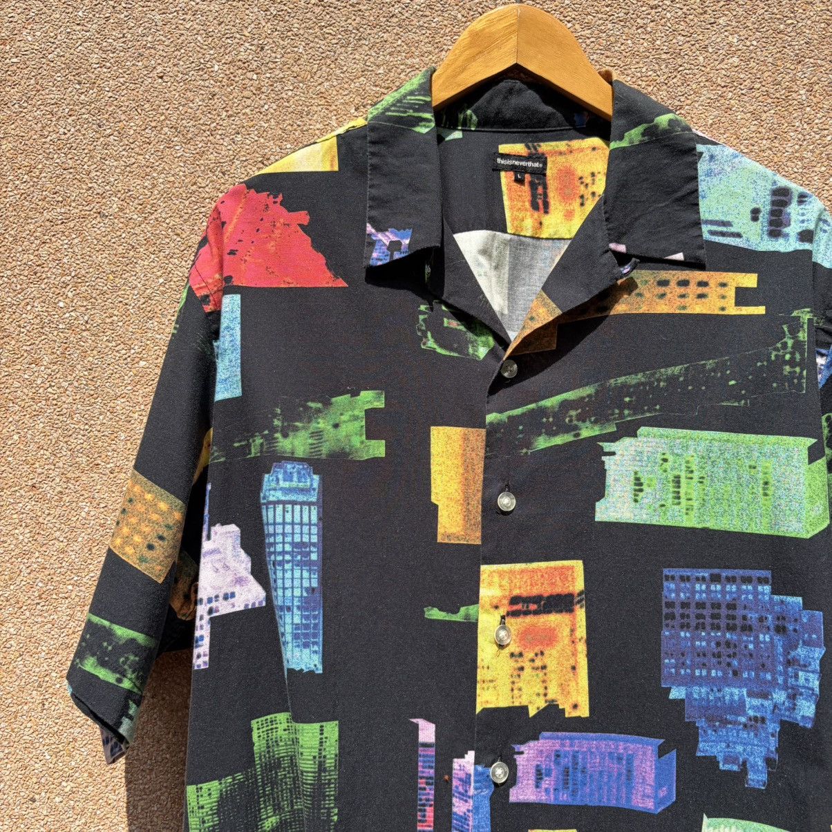 thisisneverthat Thisisneverthat - Nightscape ALOHA Shirt ( Spring 2018 ) Size US L / EU 52-54 / 3 - 1 Thumbnail