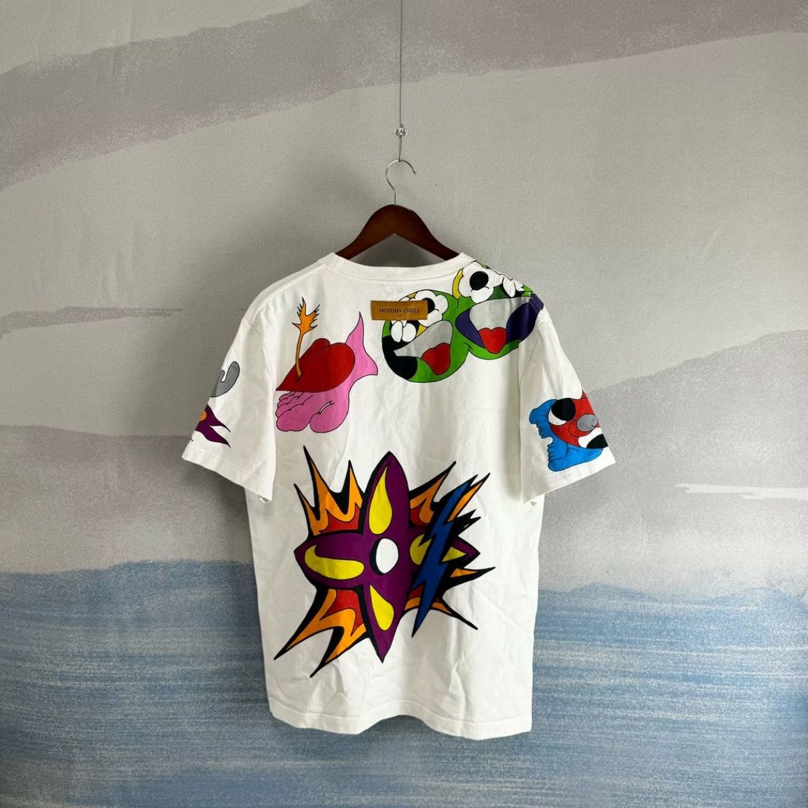 Louis Vuitton Louis Vuitton Cartoon LOGO printed T shirt with ro Size US XL / EU 56 / 4 - 1 Thumbnail