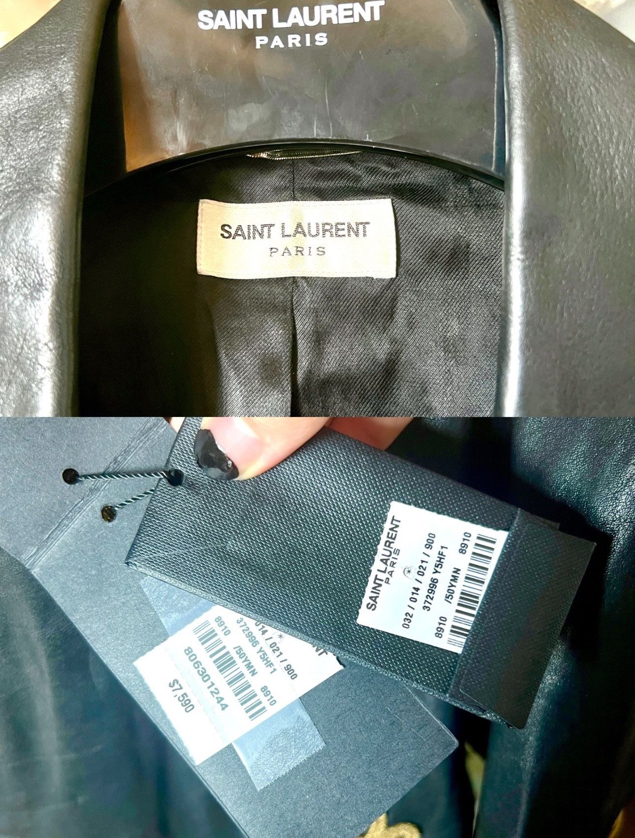Saint Laurent Paris Saint Laurent Paris SS15 Gold Trimmed Officer Leather jacket Size US M / EU 48-50 / 2 - 7 Thumbnail
