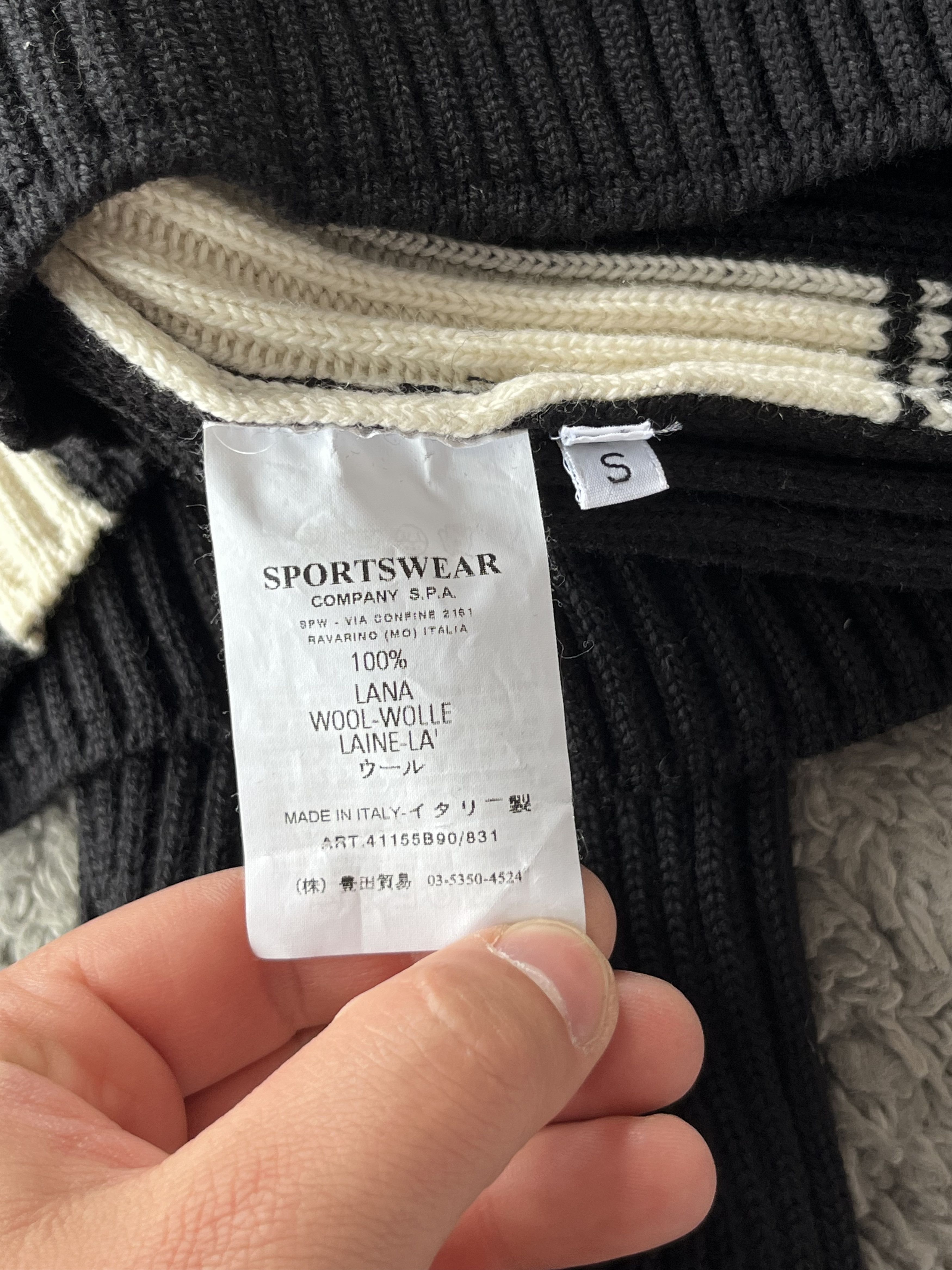 Stone Island STONE ISLAND Vintage Elastic Sweater 100% Wool MADE IN ITALY Size US S / EU 44-46 / 1 - 11 Thumbnail
