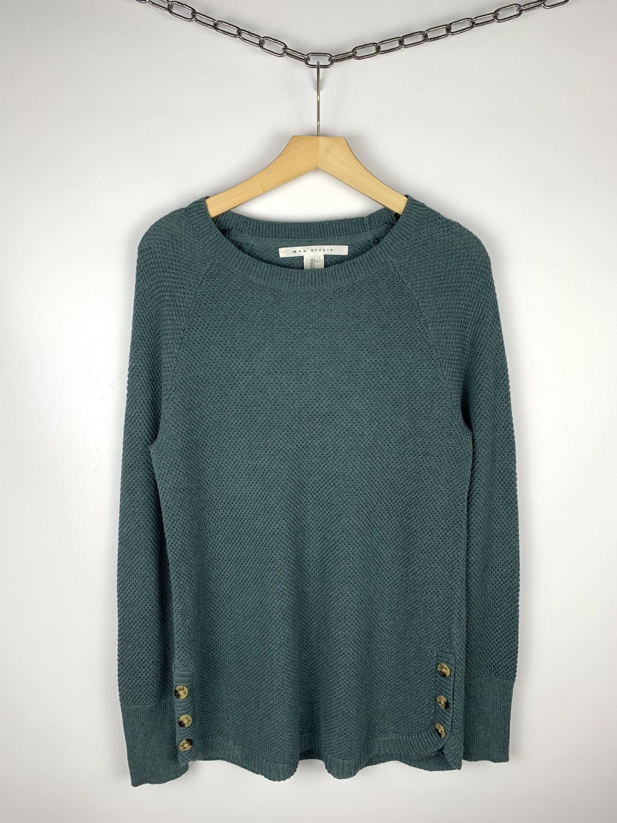 Max Mara Max Mara Knit Green Sweater Size L Designer Luxury Brand Size L / US 10 / IT 46 - 1 Thumbnail