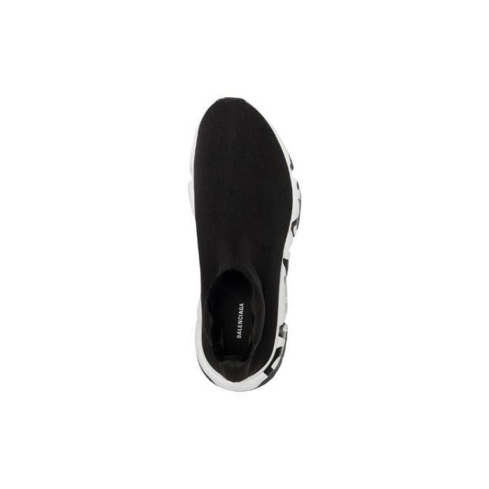 Balenciaga o1w1db10126 Speed Graffiti Sneakers in Black Size US 6 / EU 39 - 5 Thumbnail