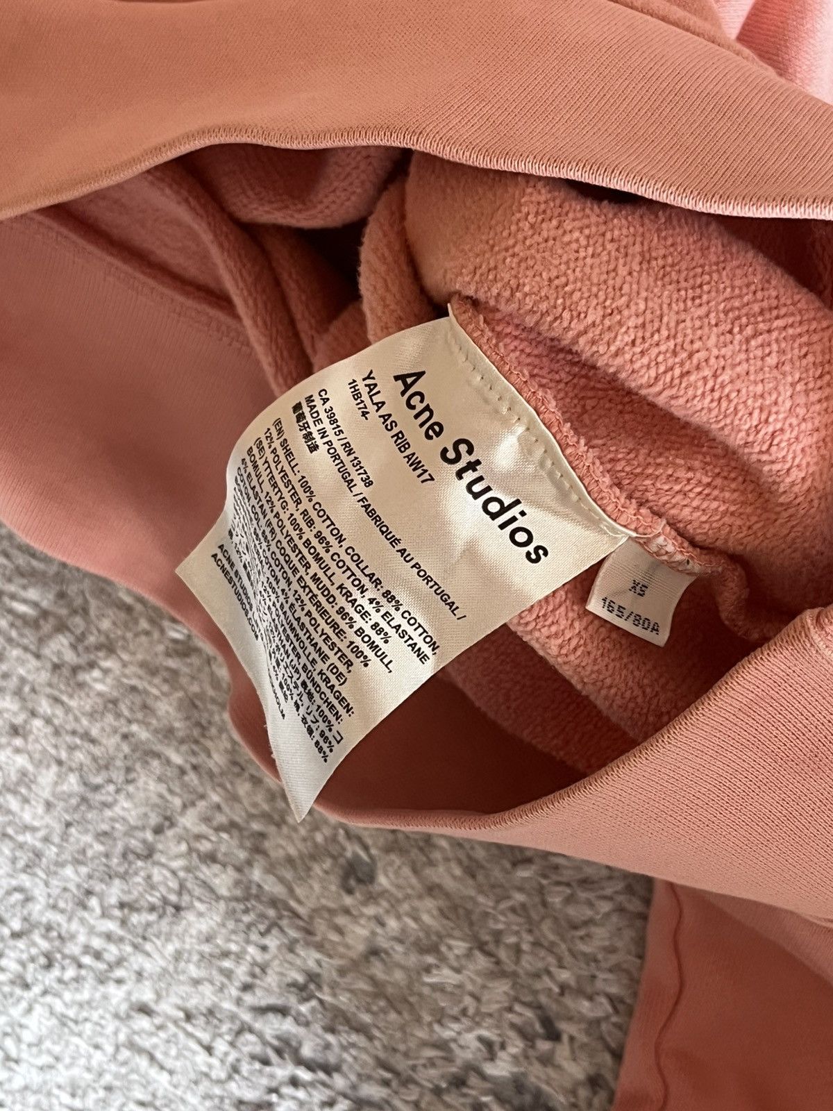 Acne Studios Vintage Acne Studio pink Hoodie Size US S / EU 44-46 / 1 - 4 Thumbnail