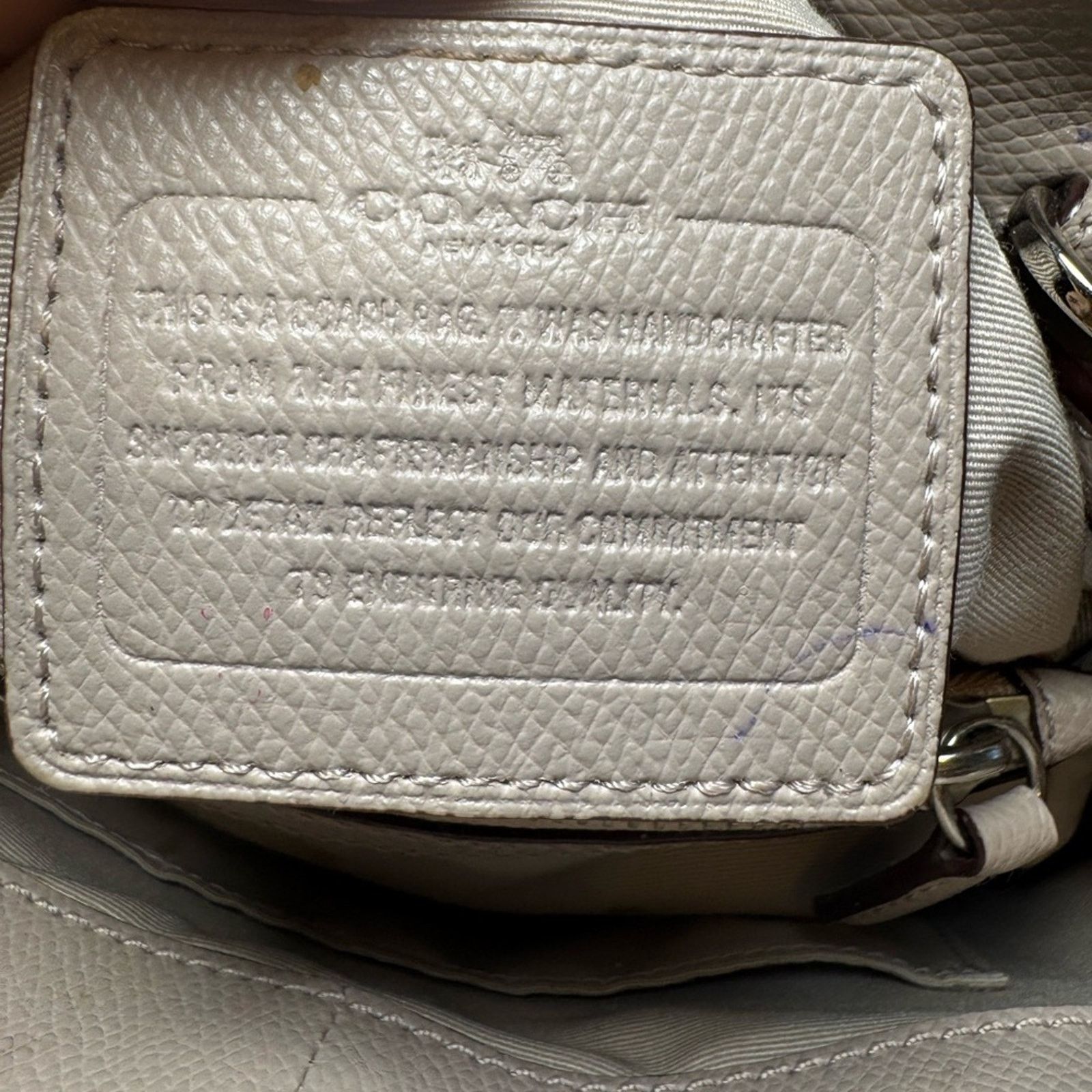 Coach Coach Minetta Crossgrain Leather Satchel/Crossbody Taupe Size ONE SIZE - 3 Thumbnail