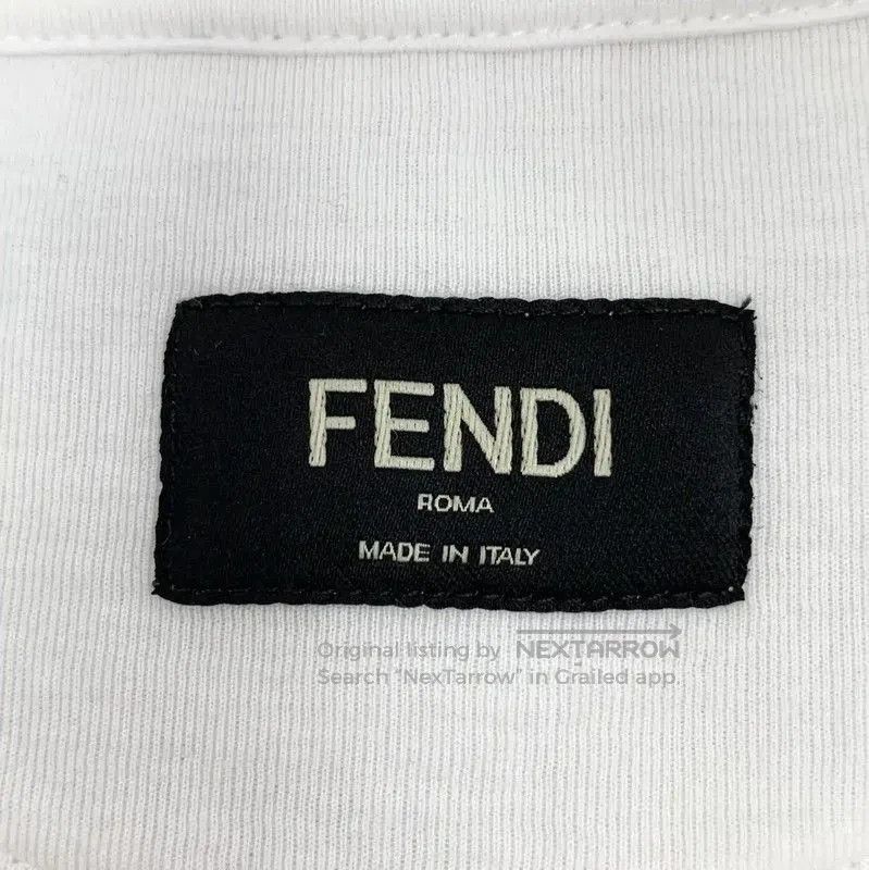 Fendi Fendi White Cotton Men's T-Shirt . Size US L / EU 52-54 / 3 - 5 Thumbnail