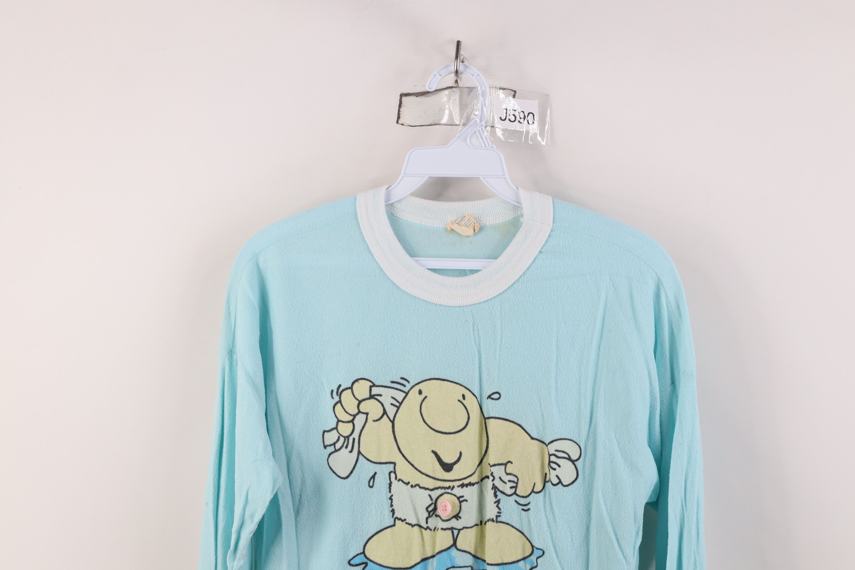 Vintage Vintage 80s Ziggy Comic Long Sleeve Sleep T-Shirt USA Size M / US 6-8 / IT 42-44 - 2 Thumbnail