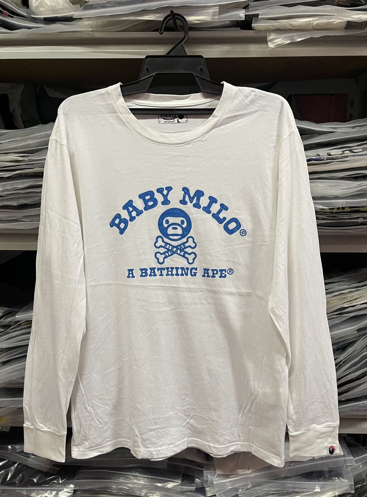 Bape A Bathing Ape(BAPE) Baby Milo Long Sleeve🔥🔥🔥 Size US L / EU 52-54 / 3 - 1 Thumbnail