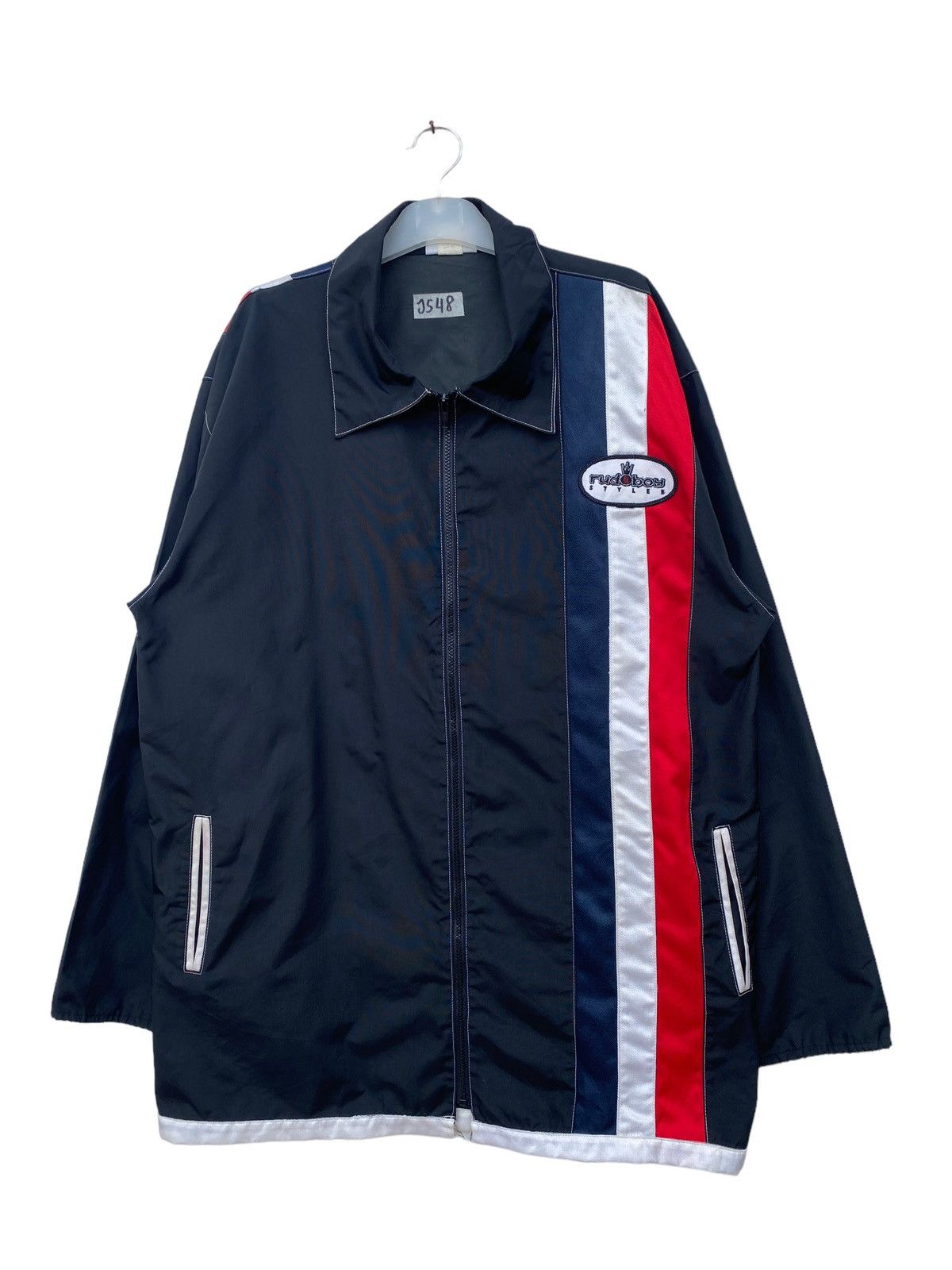 image of Rude Boy Big Size Jacket in Black, Men's