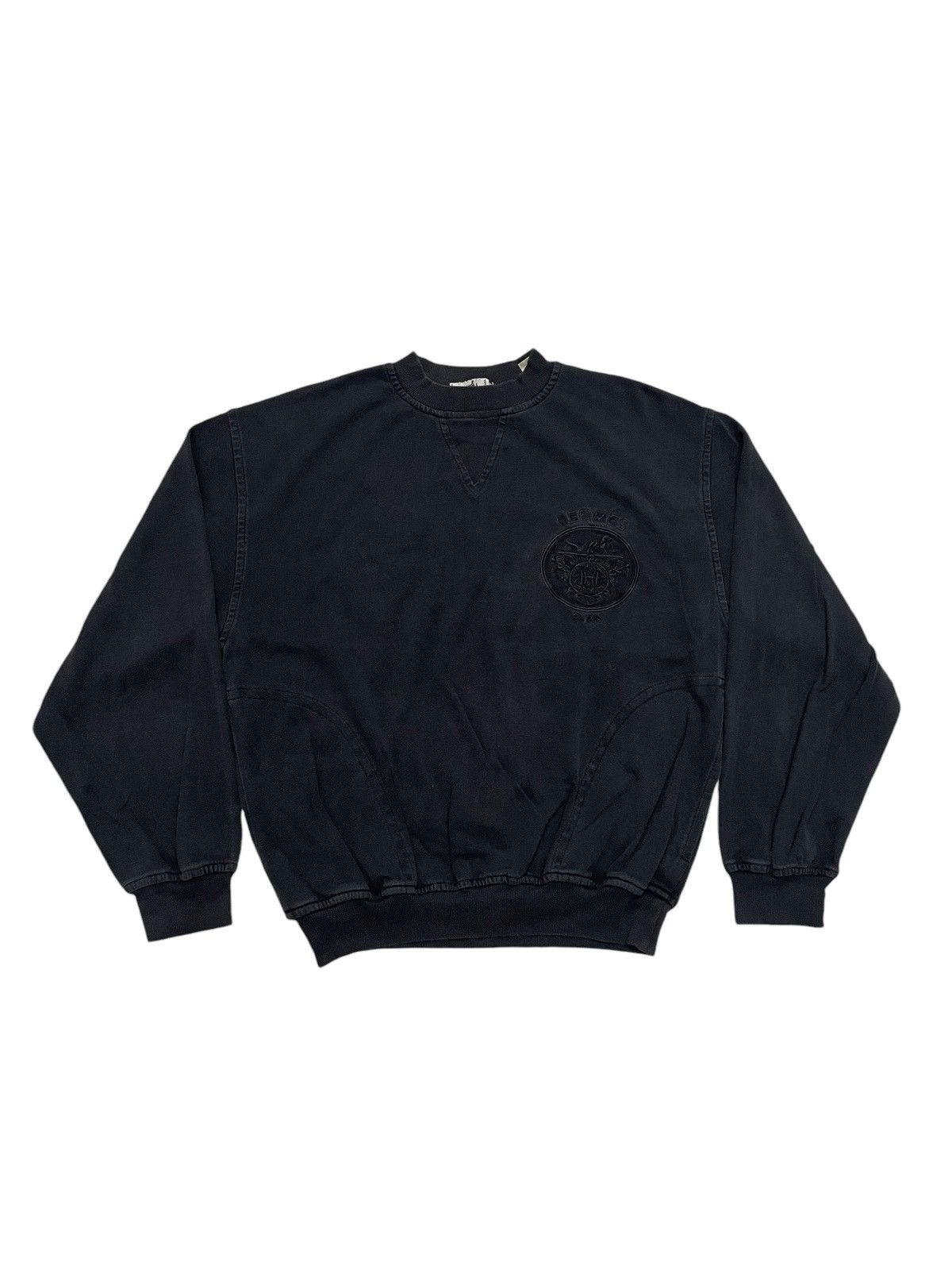 Hermes Vintage 90s Hermes Paris Sweatshirts Size US M / EU 48-50 / 2 - 1 Thumbnail