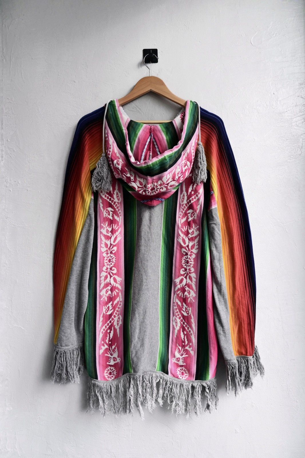 Sacai Sacai 16SS Fringed Poncho Hoodie Size US S / EU 44-46 / 1 - 2 Thumbnail