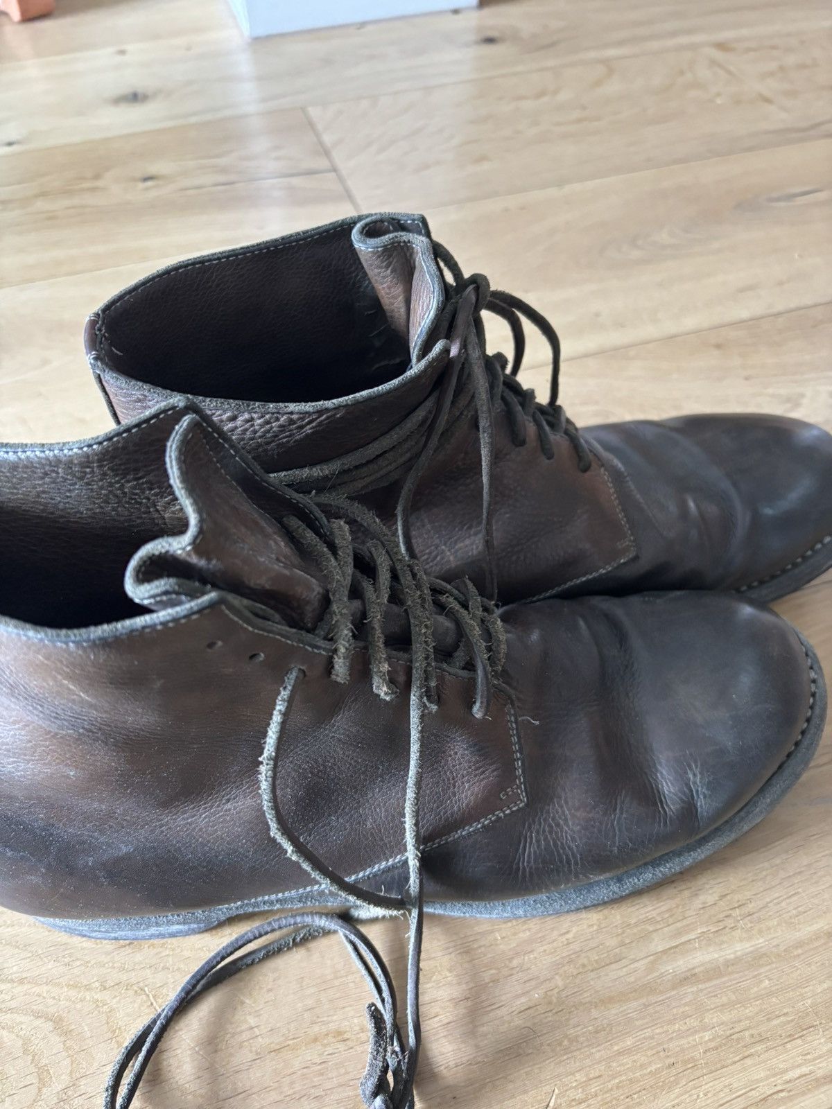 Guidi GUIDI LACE UP LEATHER BOOTS Size US 11 / EU 44 - 3 Thumbnail