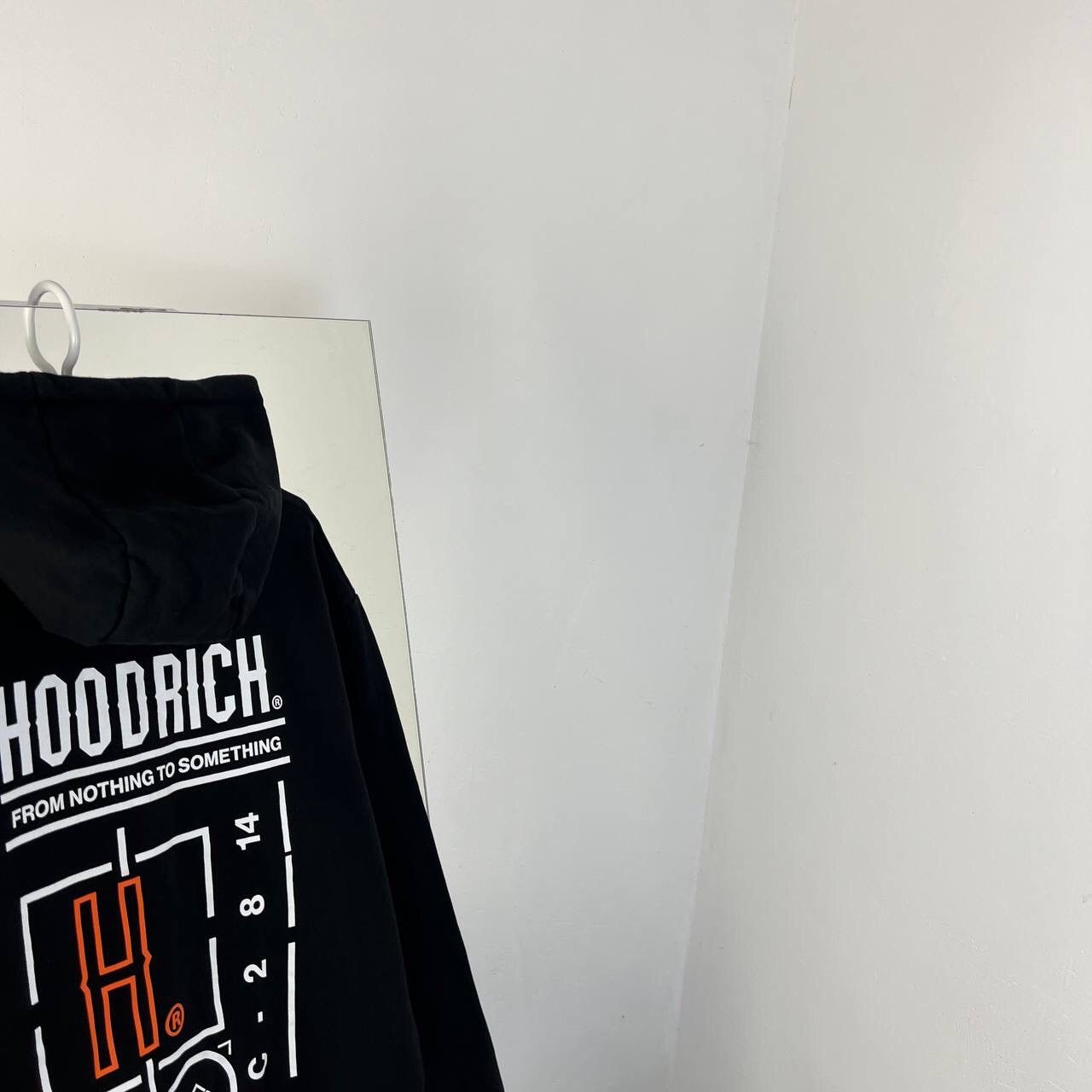 Japanese Brand Hoodie Hoodrich Y2K Style Drill Black Big Print Size US L / EU 52-54 / 3 - 3 Thumbnail