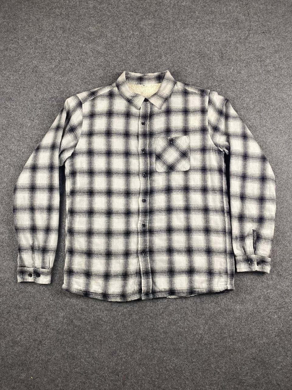 Japanese Brand japanese brands shadow plaid shirt fleece lining Size US M / EU 48-50 / 2 - 1 Thumbnail