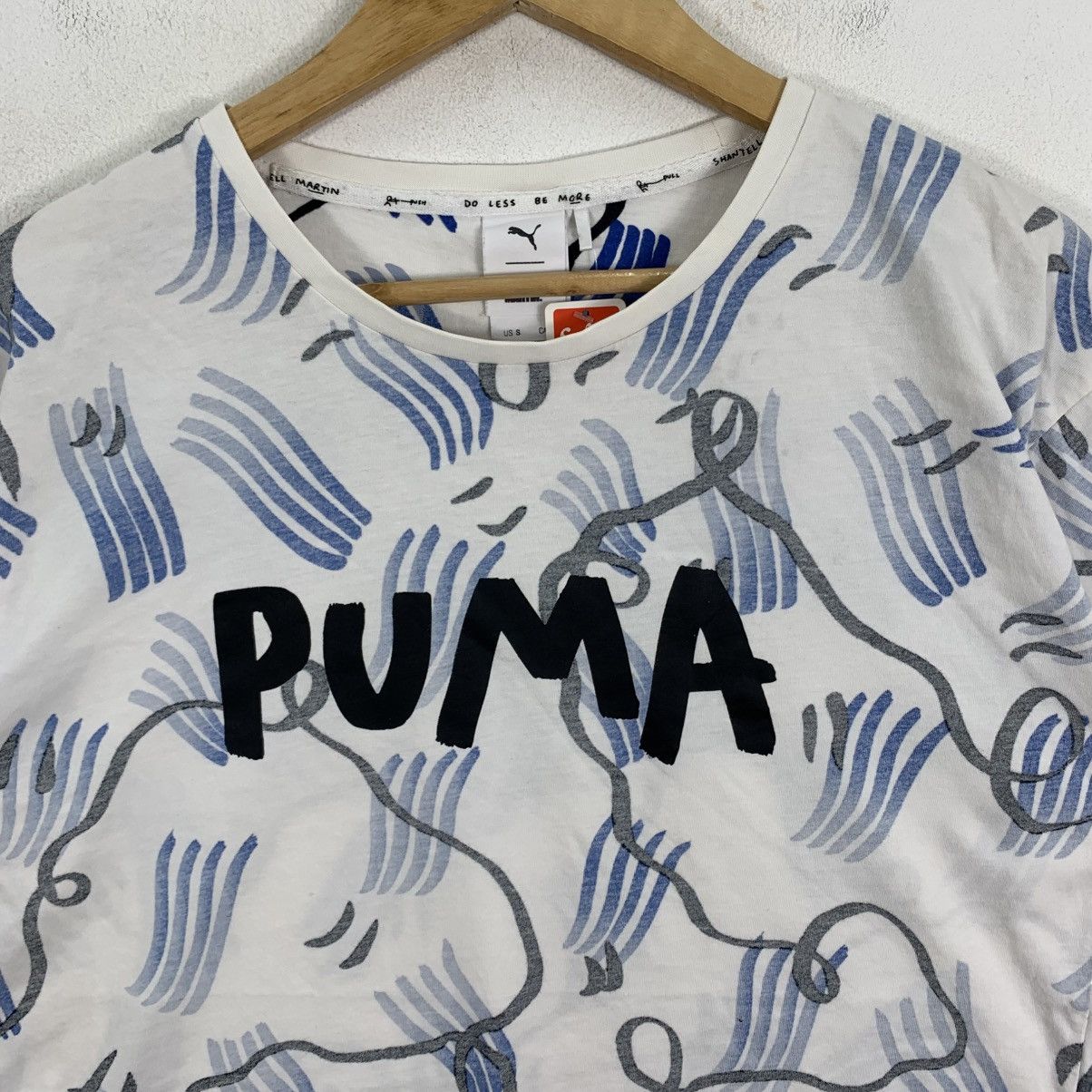 Puma PUMA SHANTELL MARTIN Overprint Crop Top Short Sleeve Tshirt Size S / US 4 / IT 40 - 4 Thumbnail