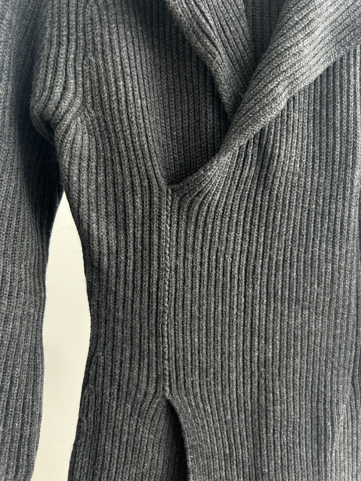 Dirk Bikkembergs Vintage Gray Knit "Coat" Dress Size S / US 4 / IT 40 - 3 Thumbnail