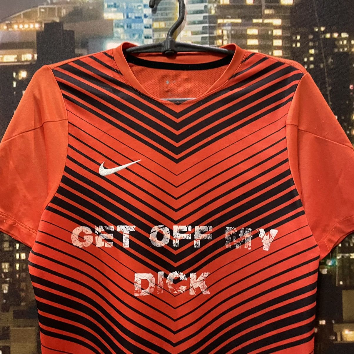 Nike VINTAGE 90S NIKE x GET OFF MY DICK PENIS FUNNY PORNO XXX Size US M / EU 48-50 / 2 - 3 Thumbnail