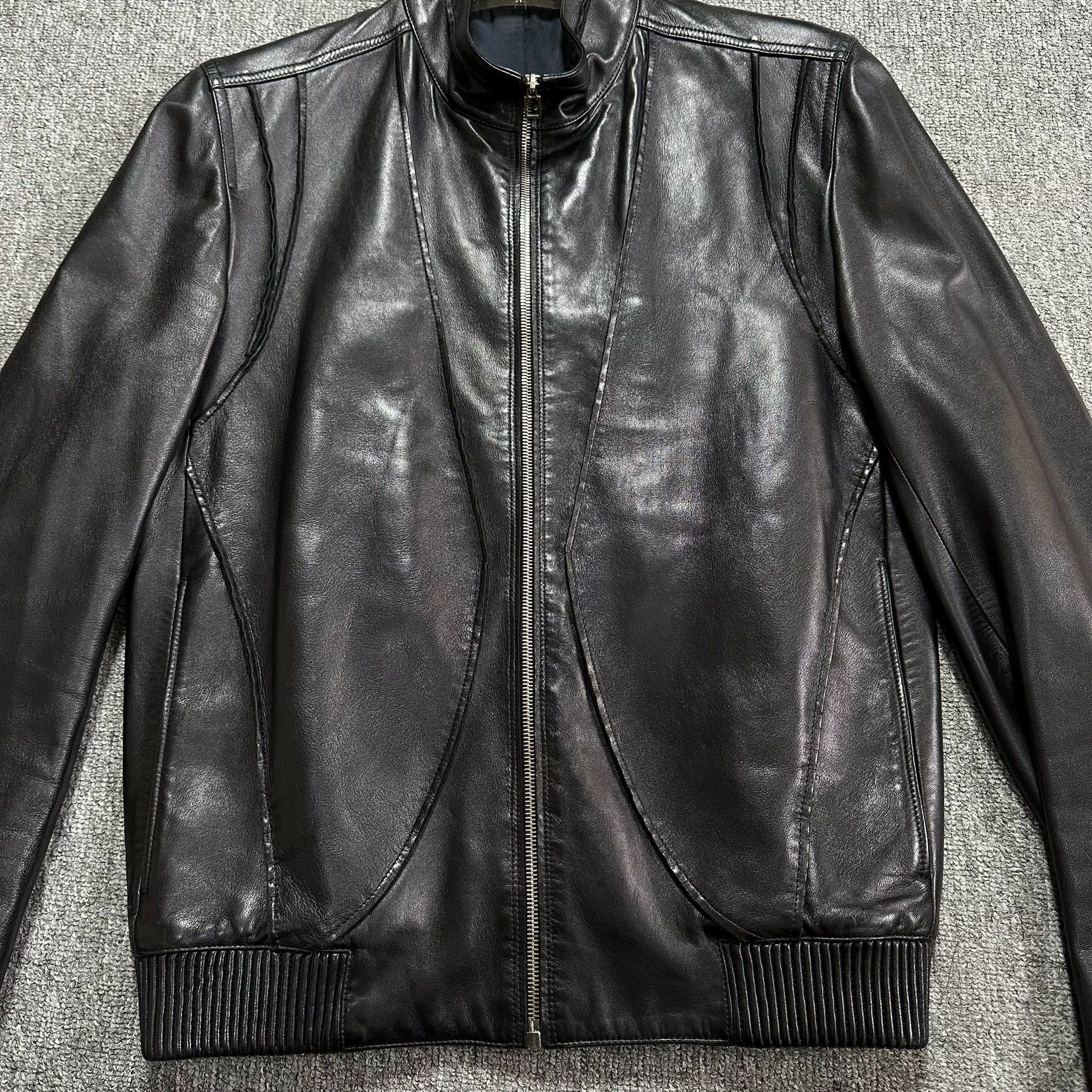 Dior dior homme black leather motorcycle jacket Size US M / EU 48-50 / 2 - 2 Thumbnail