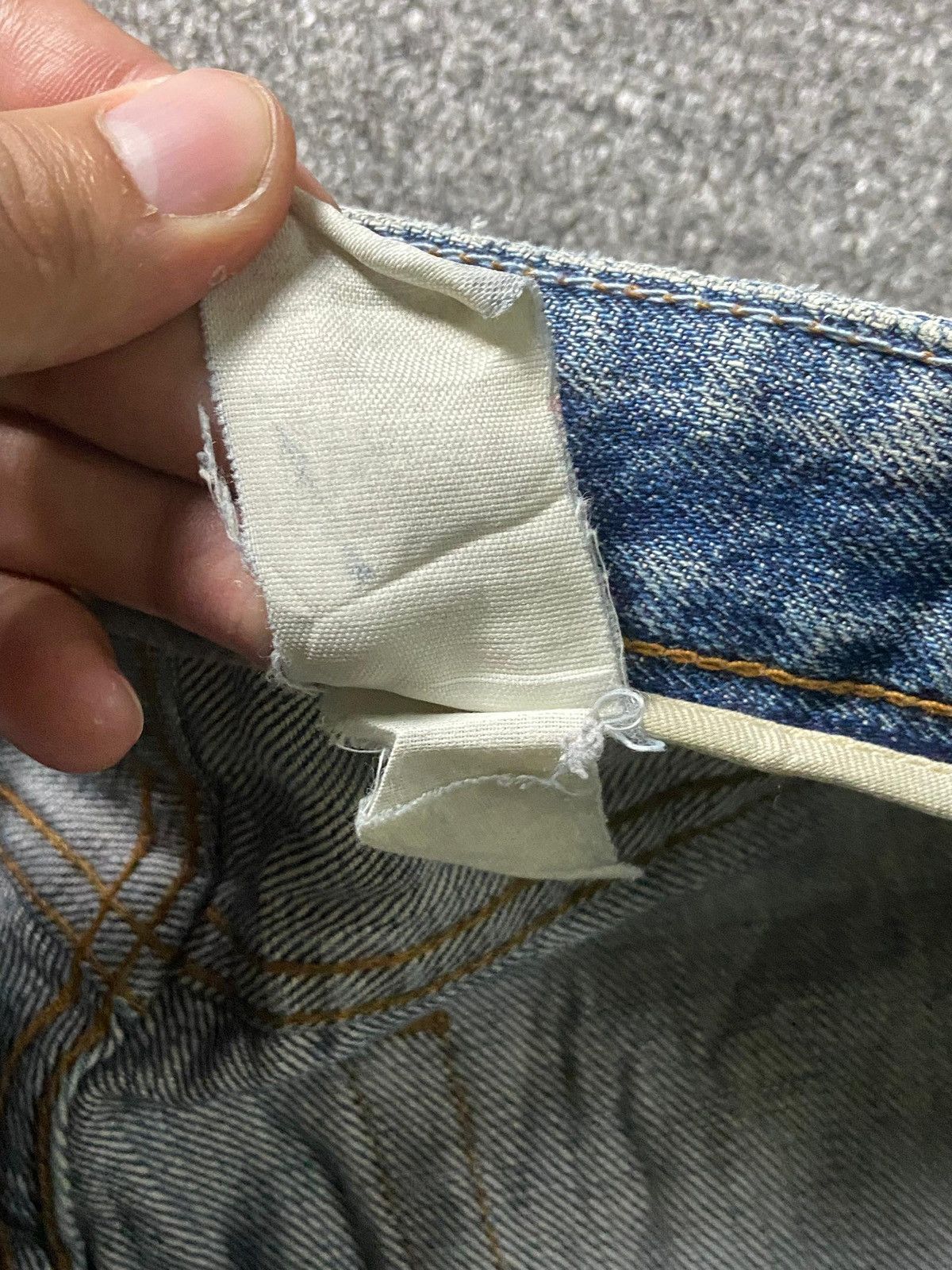 Gap × Japanese Brand × Vintage Vintage GAP Easy Fit Distressed Denim Jeans (132) Size US 32 / EU 48 - 6 Thumbnail