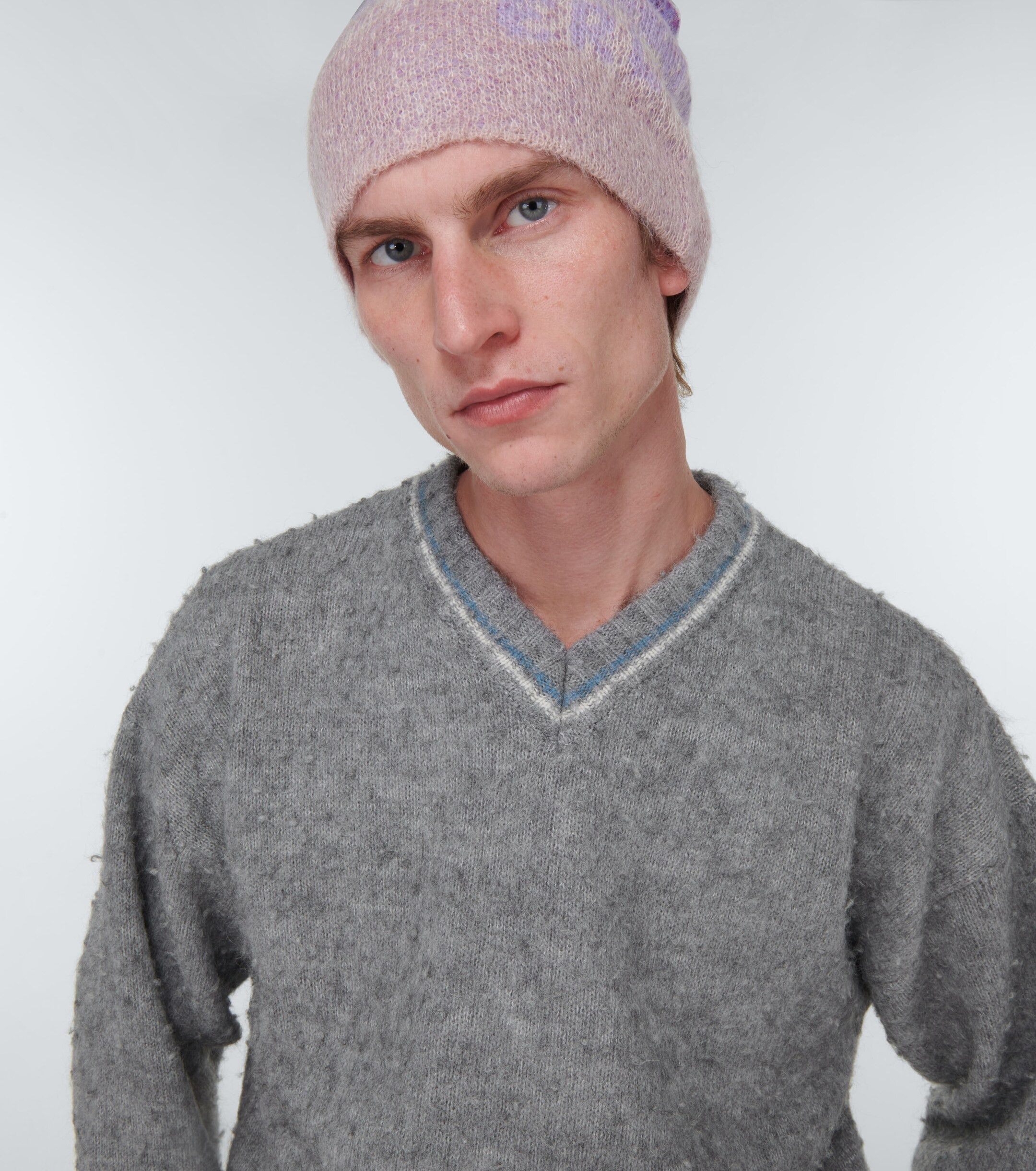 ERL o1y0125 V-Neck Sweater in Grey Size US L / EU 52-54 / 3 - 4 Thumbnail