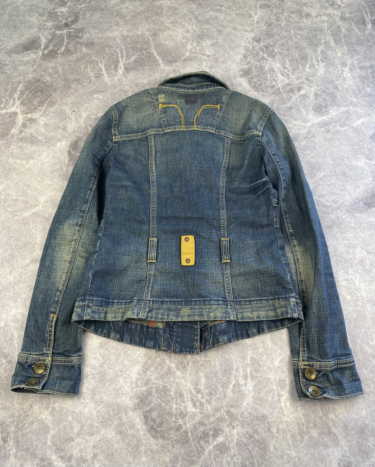 Miss Sixty Miss Sixty Distressed Denim Jacket Y2K Size S / US 4 / IT 40 - 8 Thumbnail