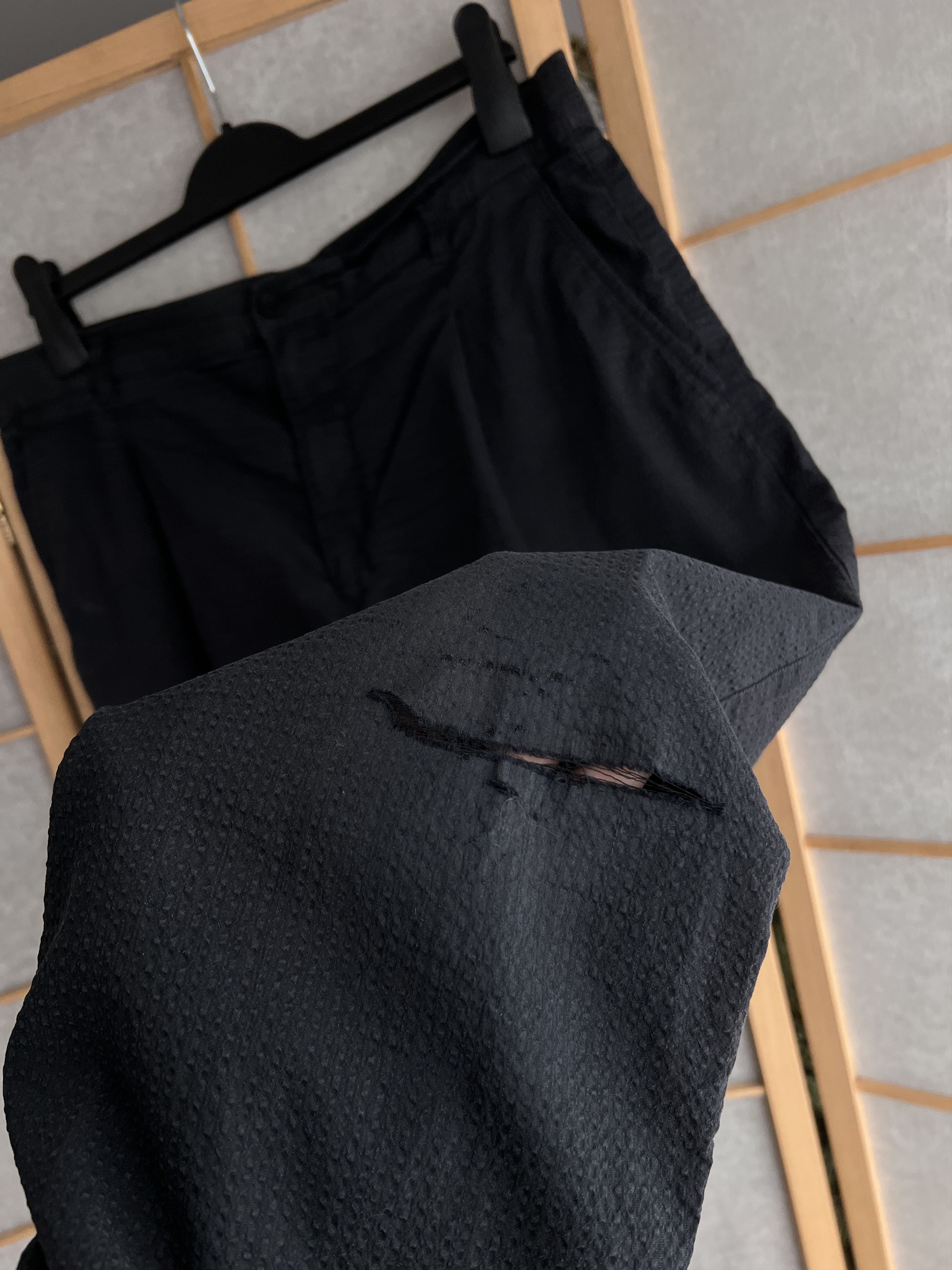 Helmut Lang Rare! Helmut Lang structure cropped pants faded distressed L Size US 34 / EU 50 - 4 Thumbnail