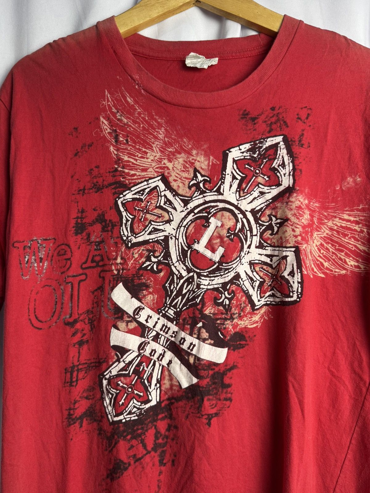 Affliction × Japanese Brand × PPFM Japanese Crosses Poem Tees Size US L / EU 52-54 / 3 - 3 Thumbnail