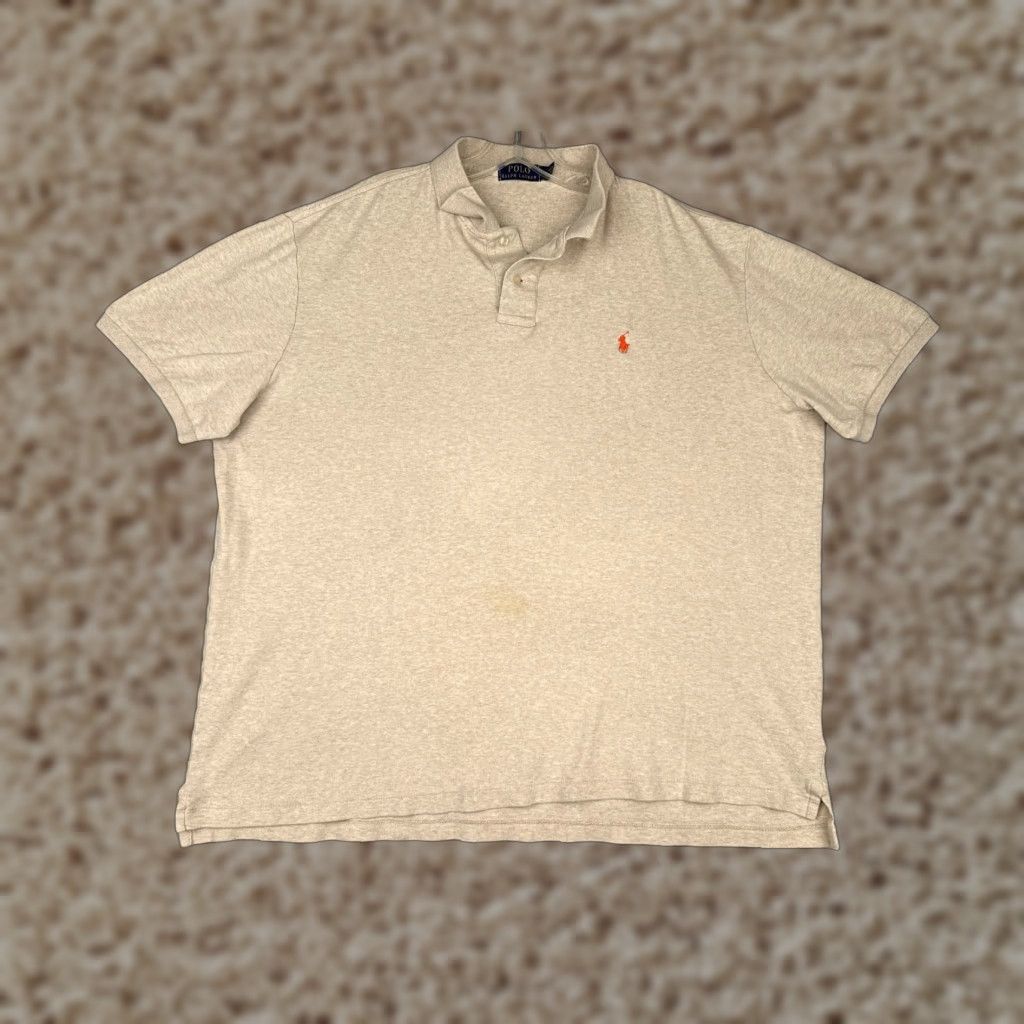 Ralph Lauren Ralph Lauren Polo Shirt Adult XL Beige 100% Cotton Short Sleeve Regular Fit Men’s Polo Shirt Beige 100% Cotton Modern Sports Mens Size US XL / EU 56 / 4 - 1 Thumbnail