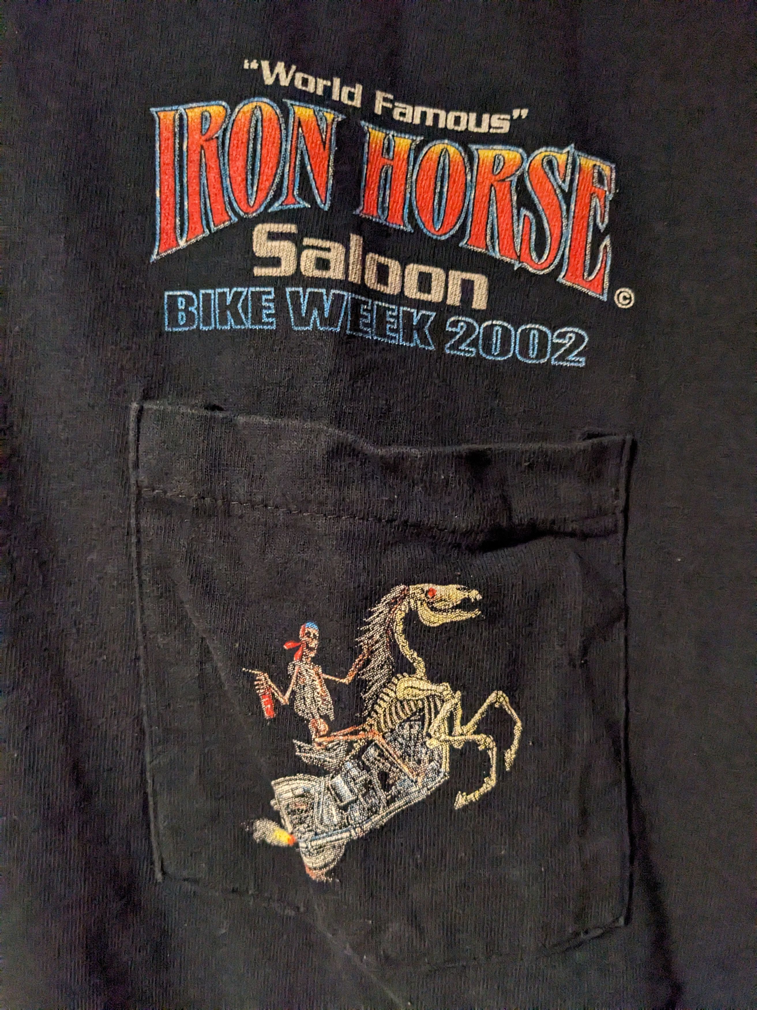 Harley Davidson × Vintage Vintage 2002 Bike Week Iron Horse Motorcycle X-Large T-Shirt Size US XL / EU 56 / 4 - 4 Thumbnail