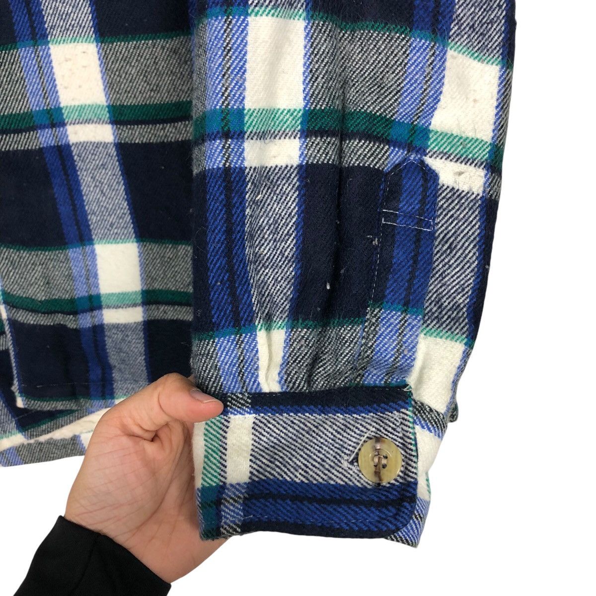 Japanese Brand × Vintage 📌Vintage Chore Tartan Blanket Sophisticated Issey Miyake Size US L / EU 52-54 / 3 - 16 Thumbnail