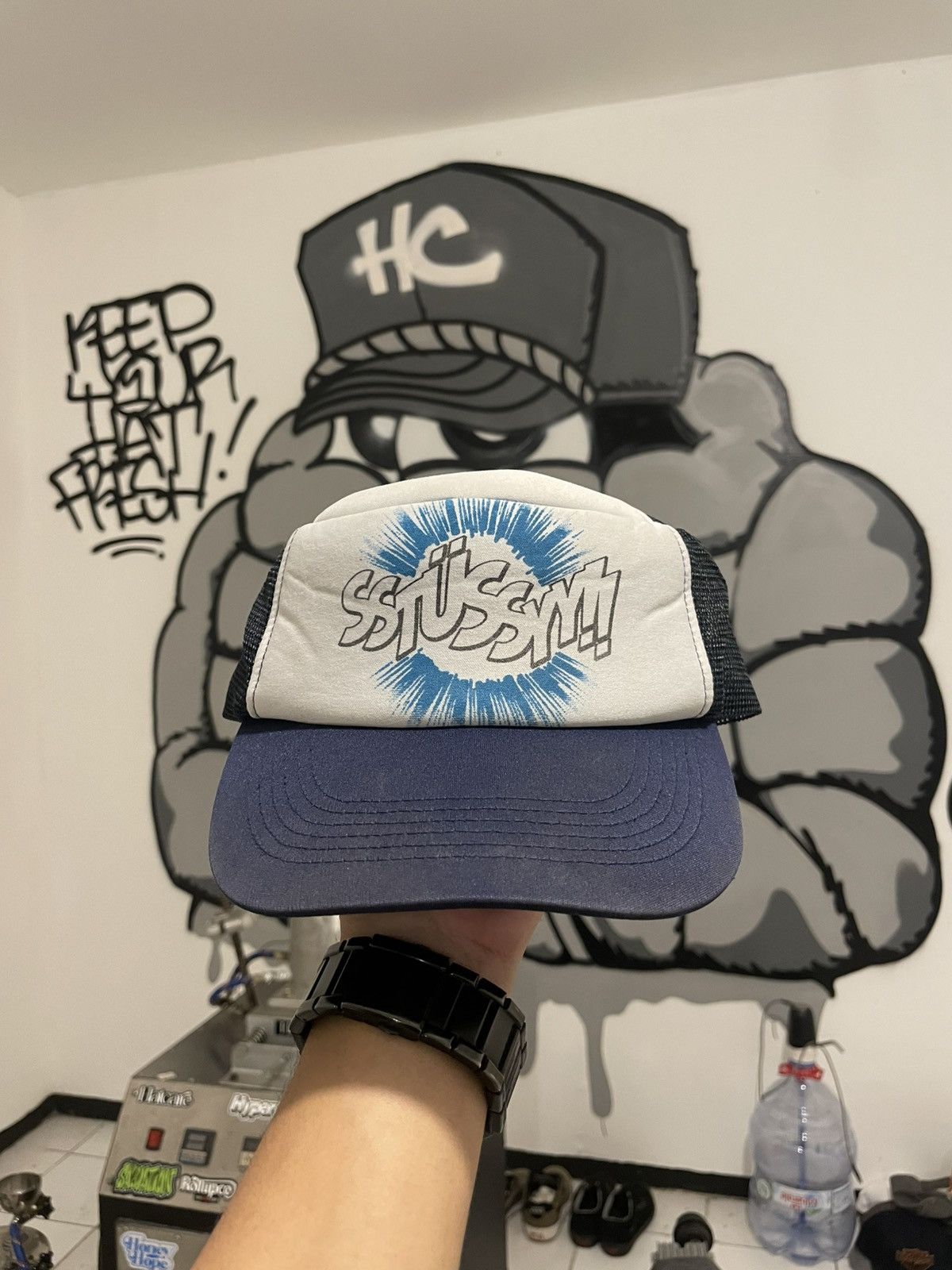 Japanese Brand × Stussy × Vintage Vintage stussy trucker hat Size ONE SIZE - 1 Thumbnail