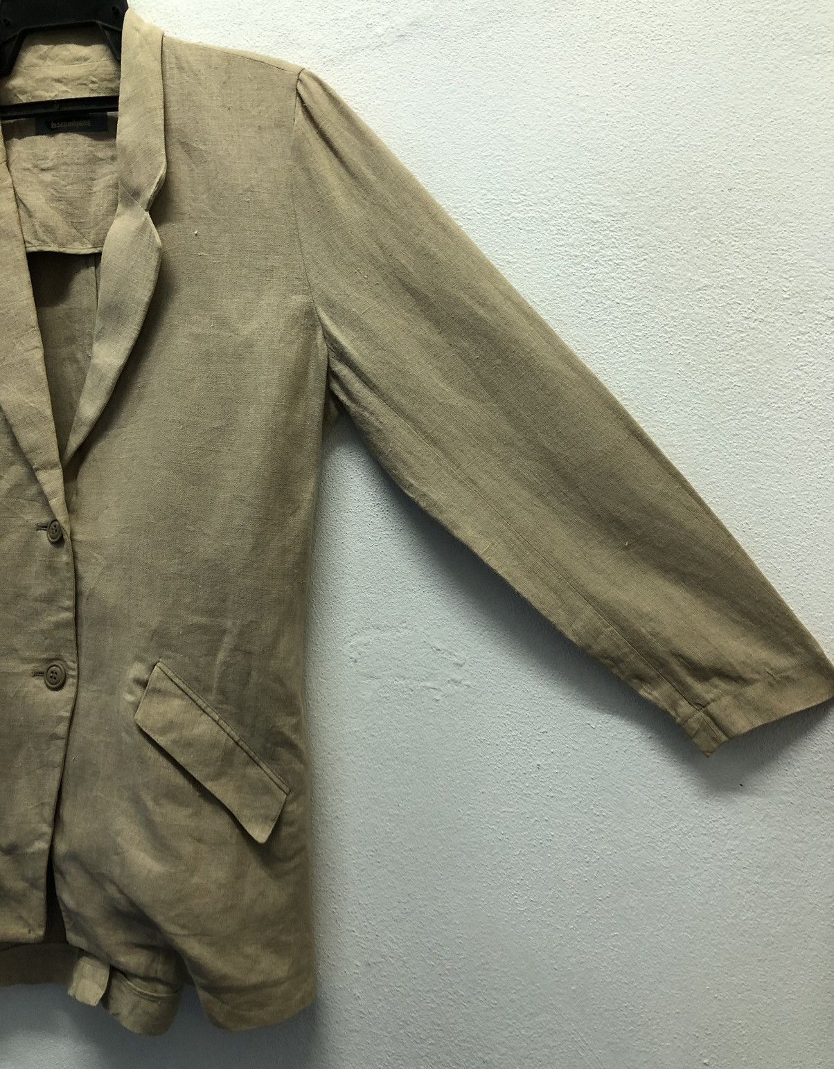 Issey Miyake × Japanese Brand × Vintage Vintage Issey Miyake Linen Blazer Size M / US 6-8 / IT 42-44 - 3 Thumbnail