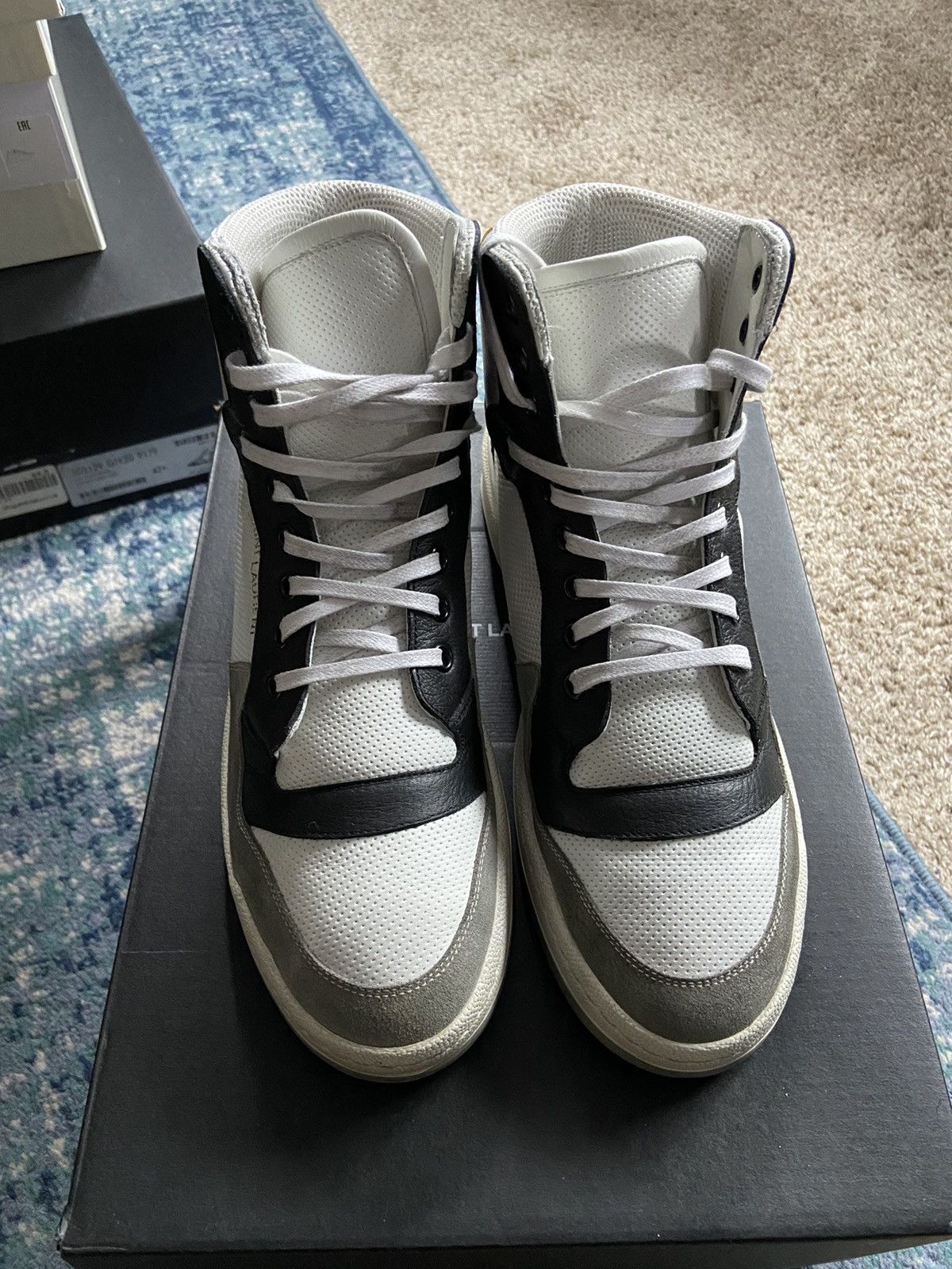 Yves Saint Laurent Sl24 high top sneaker Size US 9.5 / EU 42-43 - 2 Thumbnail