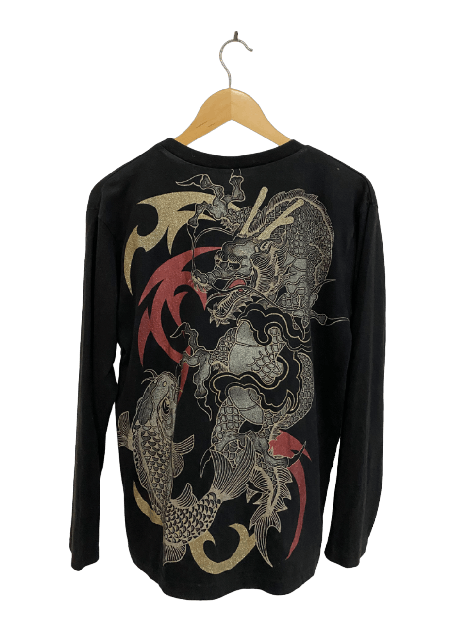 Japanese Brand Rare Vintage SUKAJAN JAPAN Dragon Koi Size US M / EU 48-50 / 2 - 1 Thumbnail