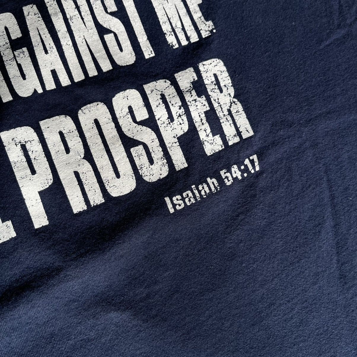 Vintage Vintage Jesus No Weapon Formed Against Me Shall Prosper Tee Size US XL / EU 56 / 4 - 5 Thumbnail