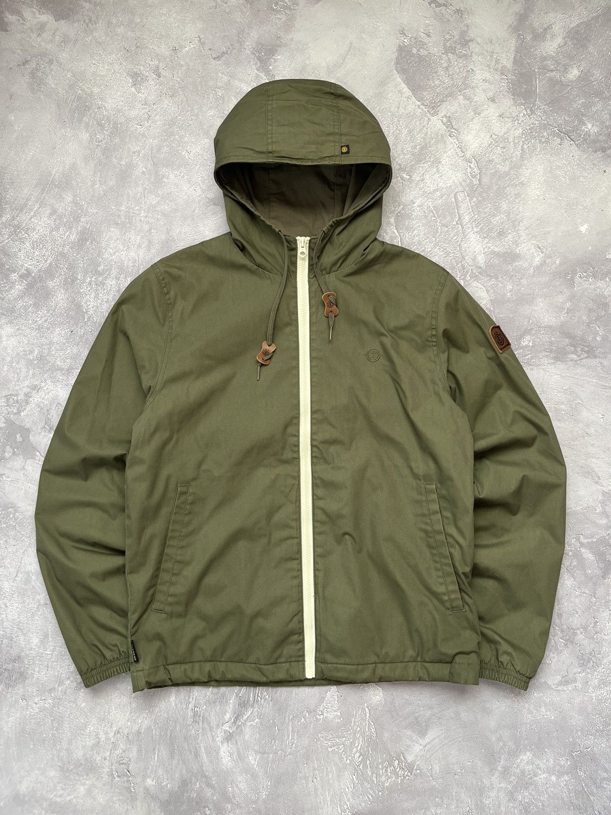 Element Vintage Element Windbreaker Hooded Zip Loght Jacket Green Size US S / EU 44-46 / 1 - 1 Thumbnail