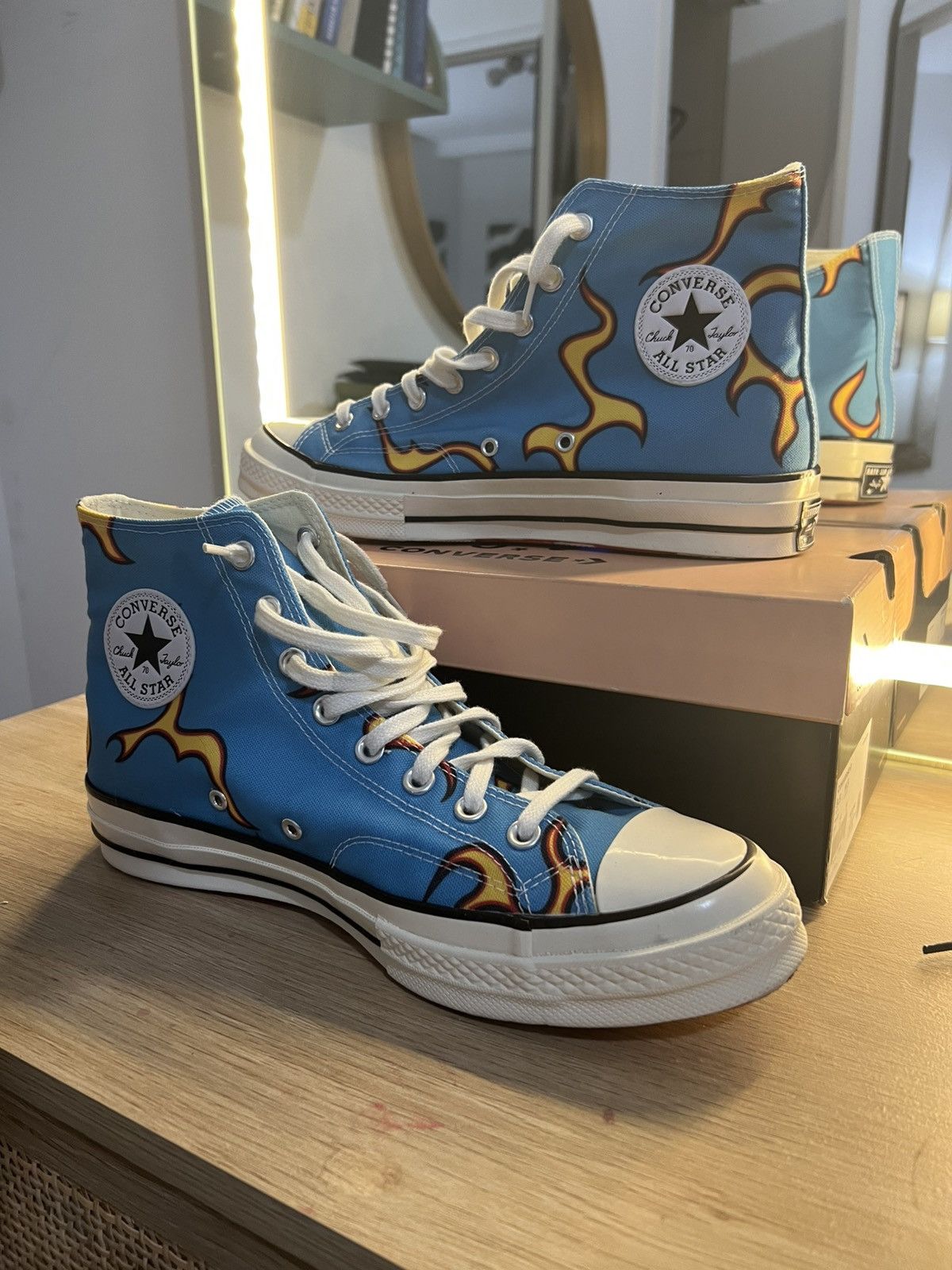 Converse × Golf le Fleur Converse Men's Golf Le Fleur x Chuck 70 'Flame (Blue) Size US 9.5 / EU 42-43 - 5 Thumbnail