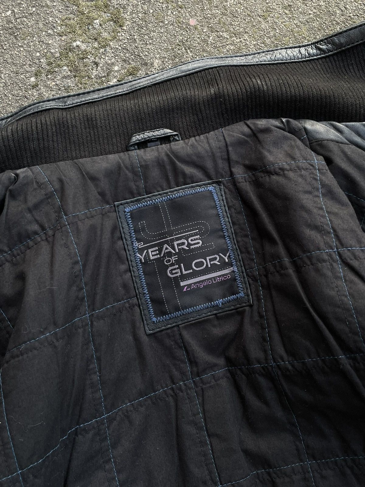 Vintage Washed Black Retro 90s Genuine Real Leater Bomber Punk Rock Size US XL / EU 56 / 4 - 11 Thumbnail